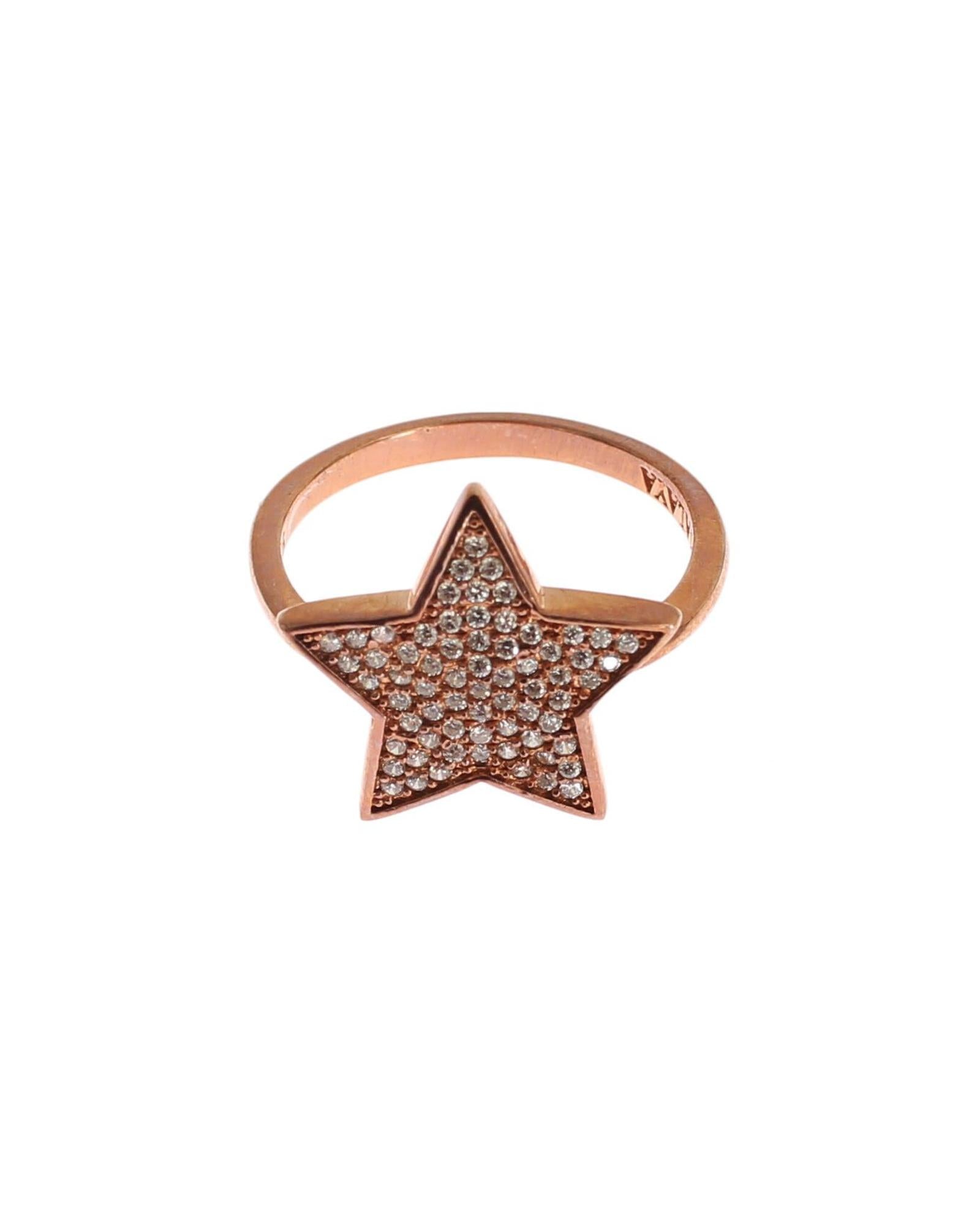 Authentic NIALAYA Pink Gold Plated Sterling Silver Ring 54 EU Women 3