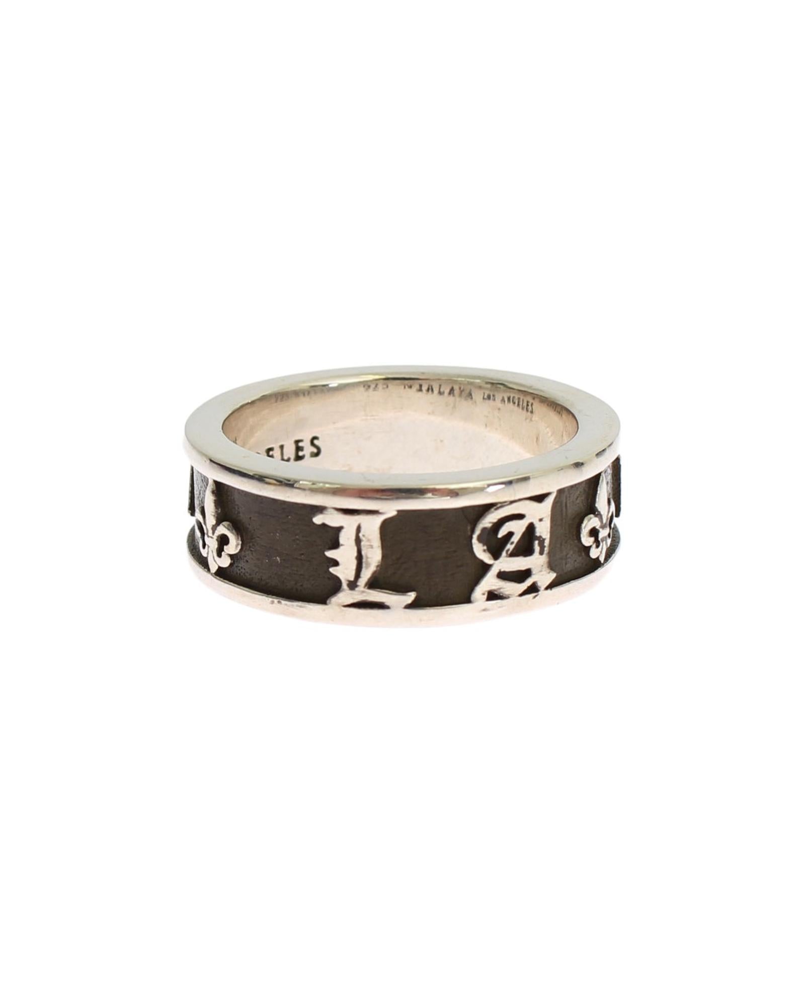 925 Sterling Silver Logo Ring 63 EU Men 5