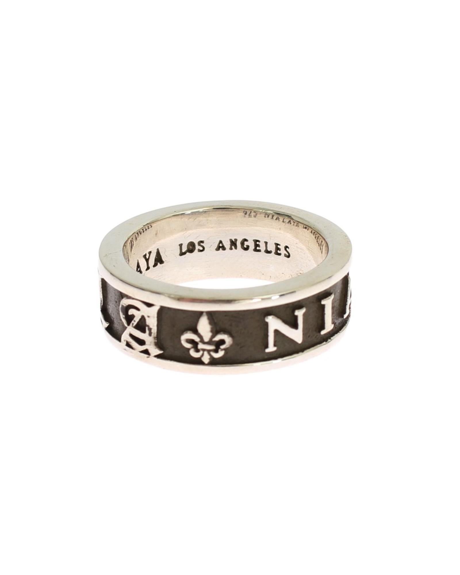 925 Sterling Silver Logo Ring 63 EU Men 6