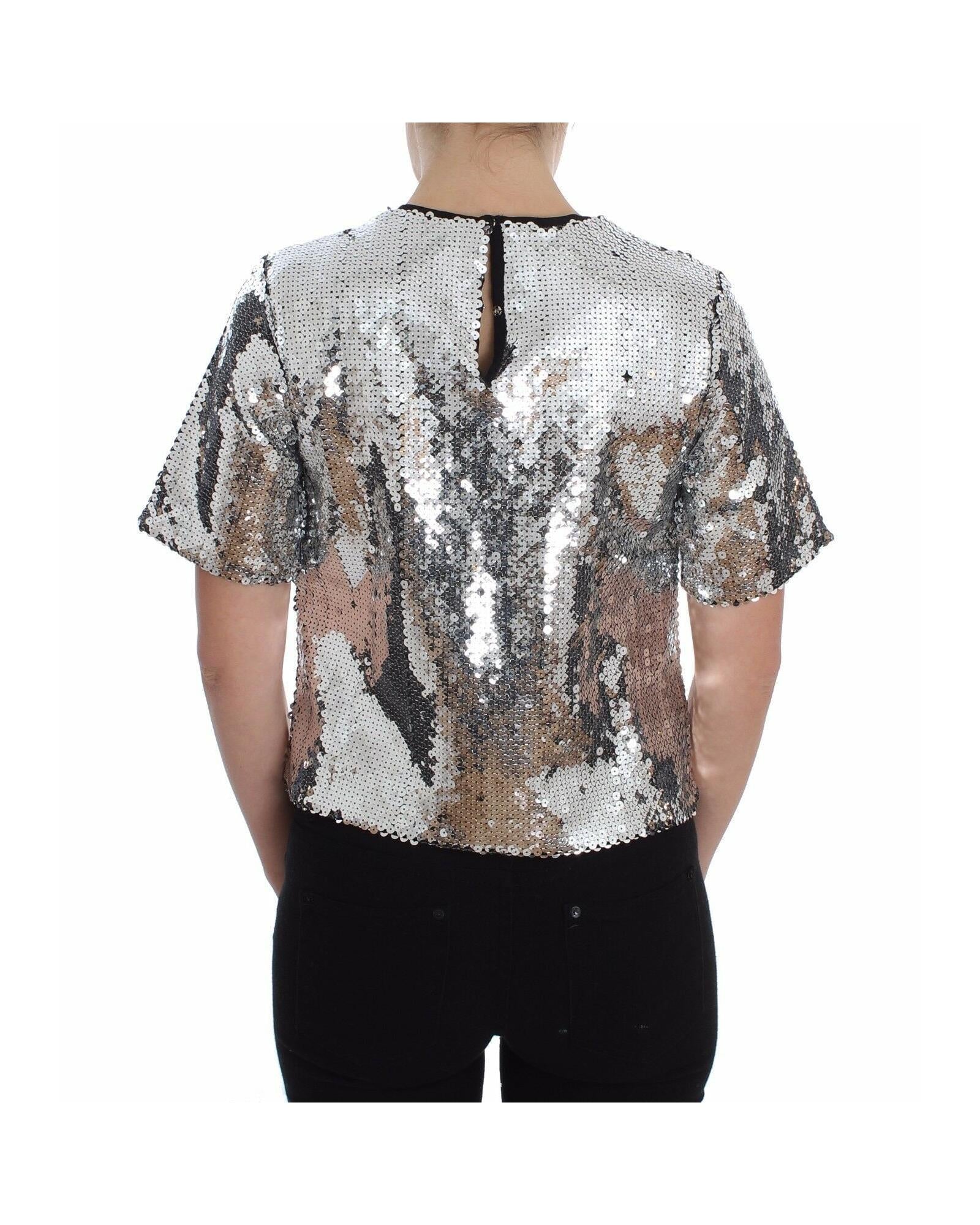 Enchanted Sicily Sequined Blouse Top 44 IT Women 3