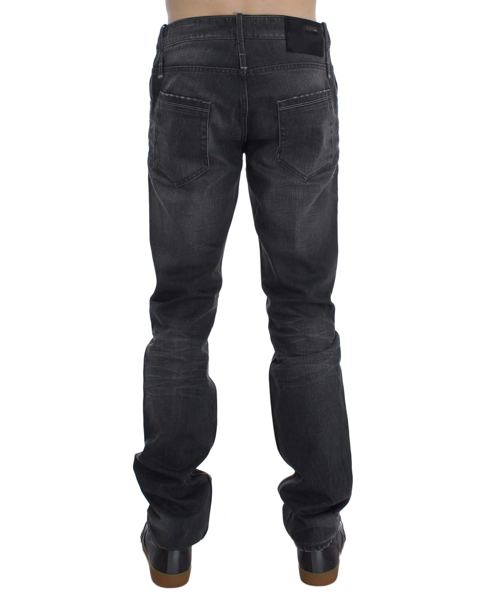 ACHT Mens Jeans - Straight Regular Fit with Logo Details W34 US Men 3