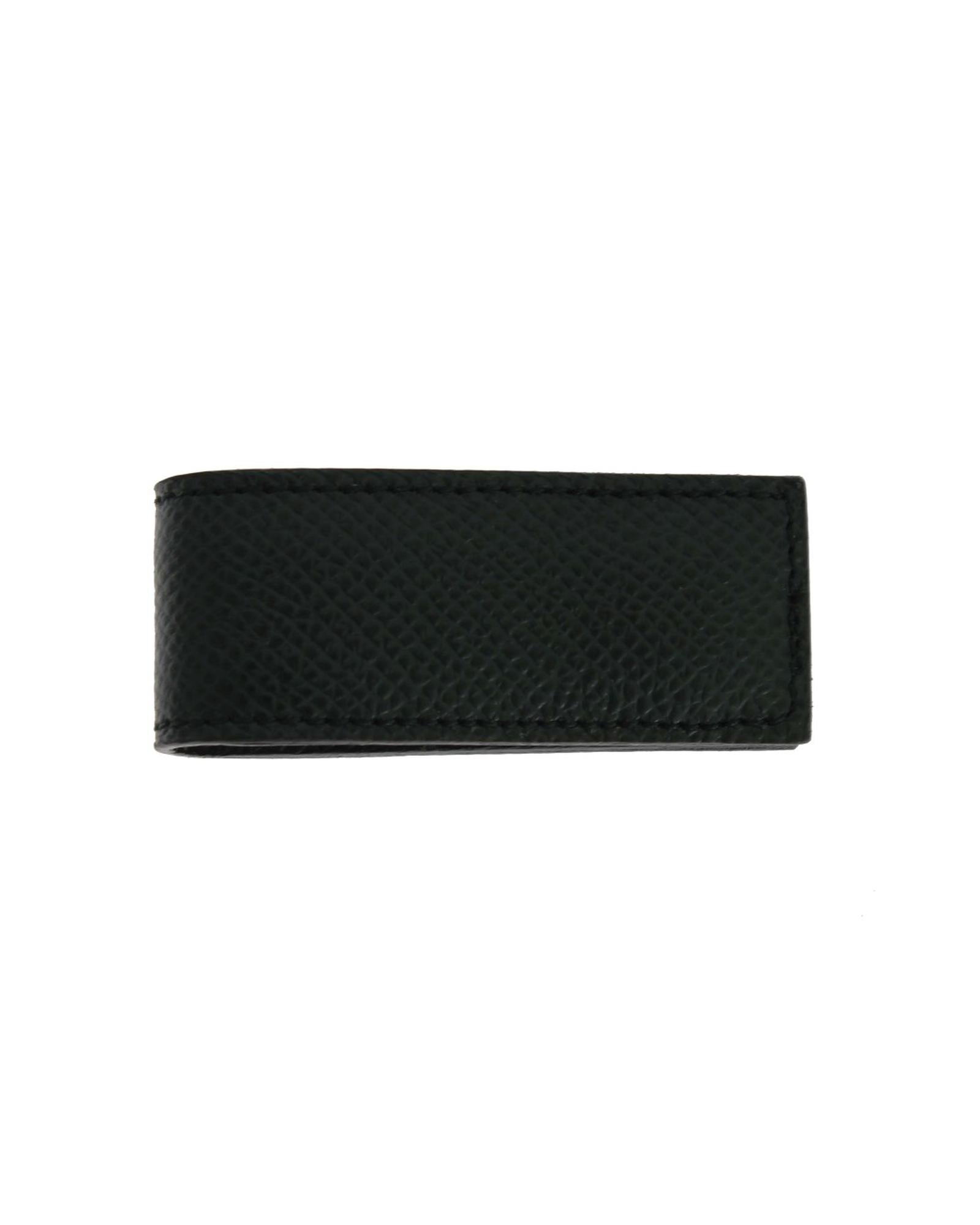 Authentic Dolce & Gabbana Green Leather Money Bar Clip One Size Men 3