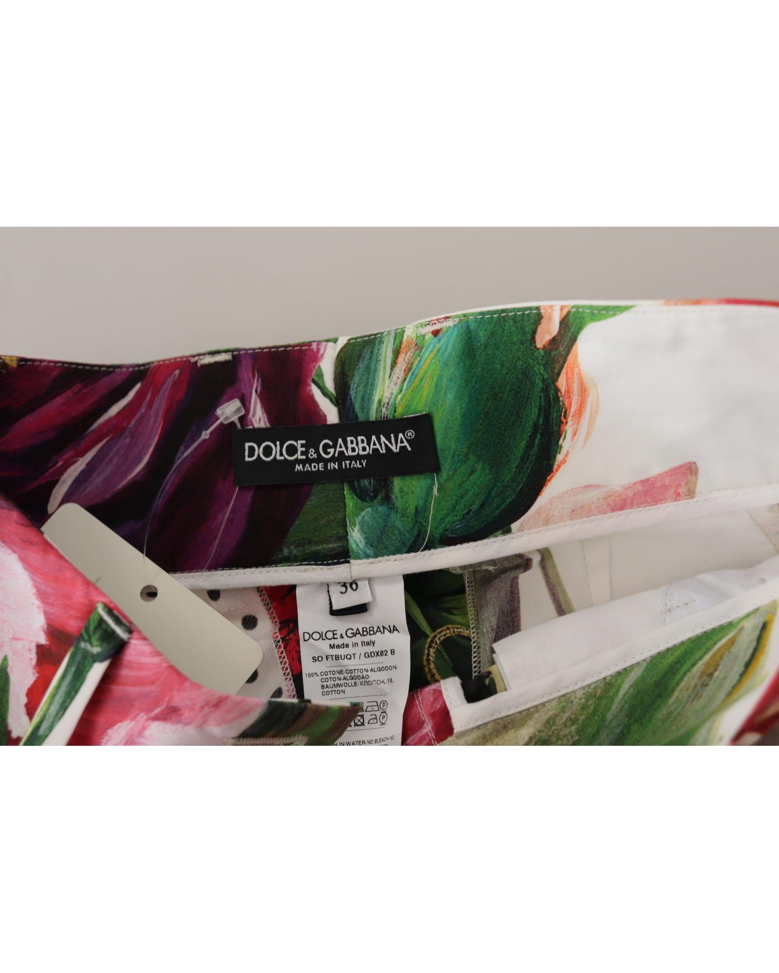 100% Authentic Dolce & Gabbana High Waist Hot Pants Shorts 38 IT Women 5