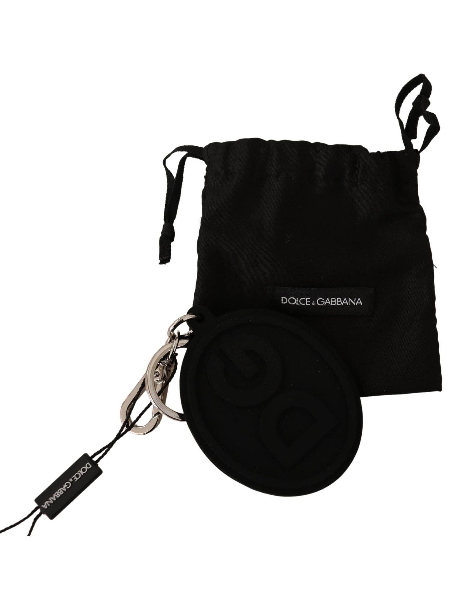 Dolce & Gabbana Keychain & Bag Charm with Logo Engraved Metal Hardware One Size Men 3