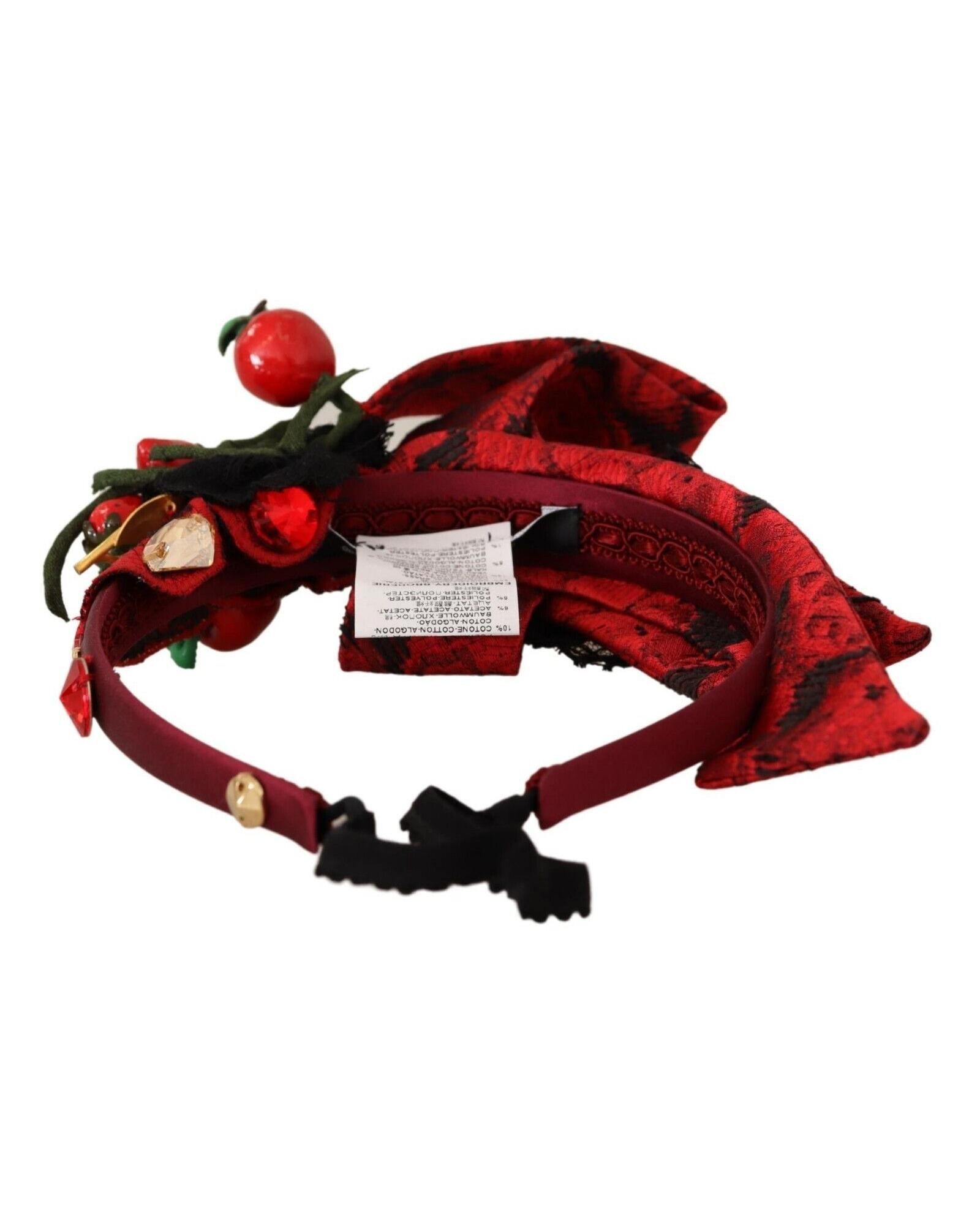 Berry Fruit Crystal Embellished Diadem Headband One Size Women 3
