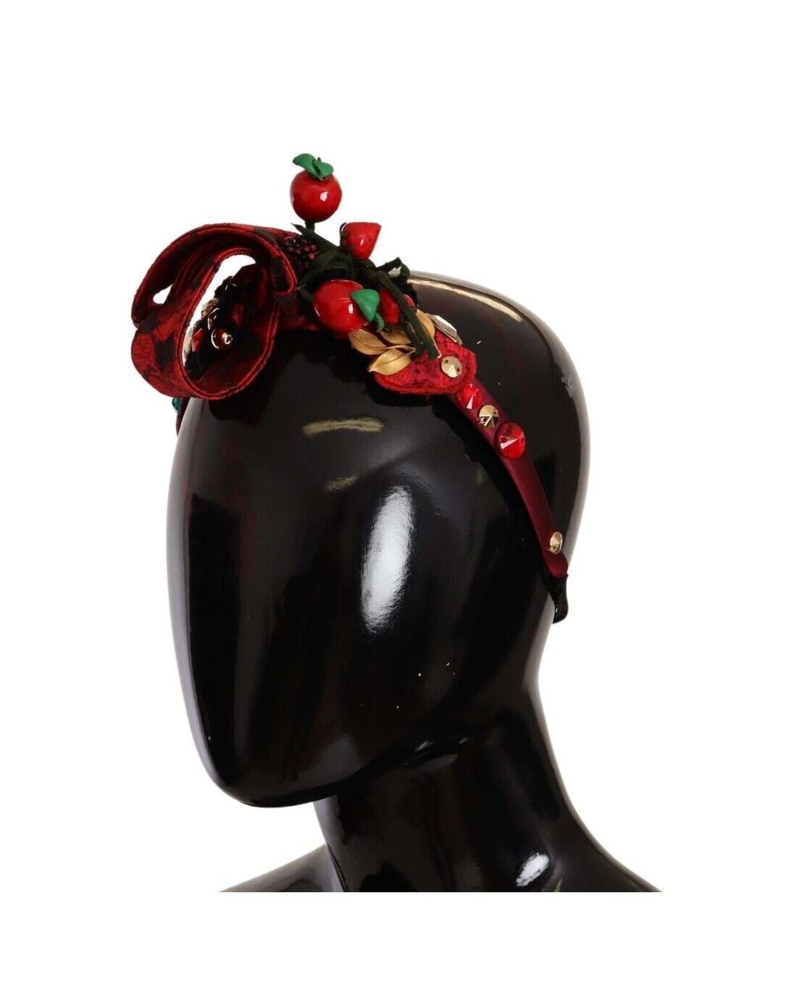 Berry Fruit Crystal Embellished Diadem Headband One Size Women 5