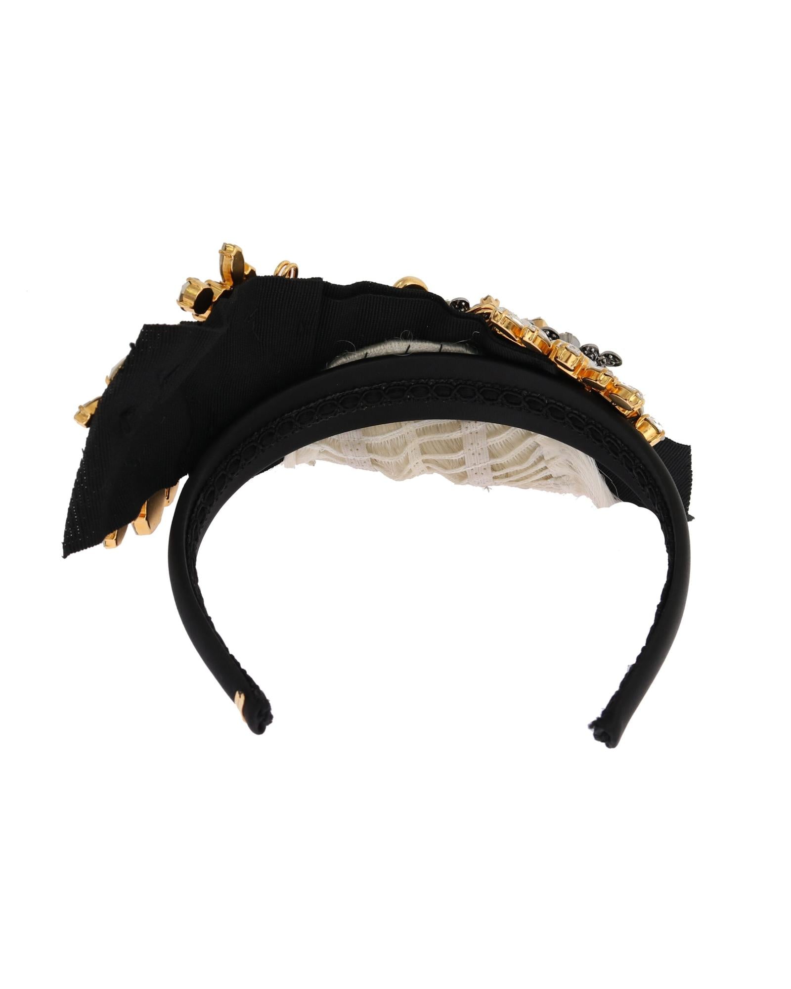 Dolce & Gabbana Crystal Diadem Headband One Size Women 5