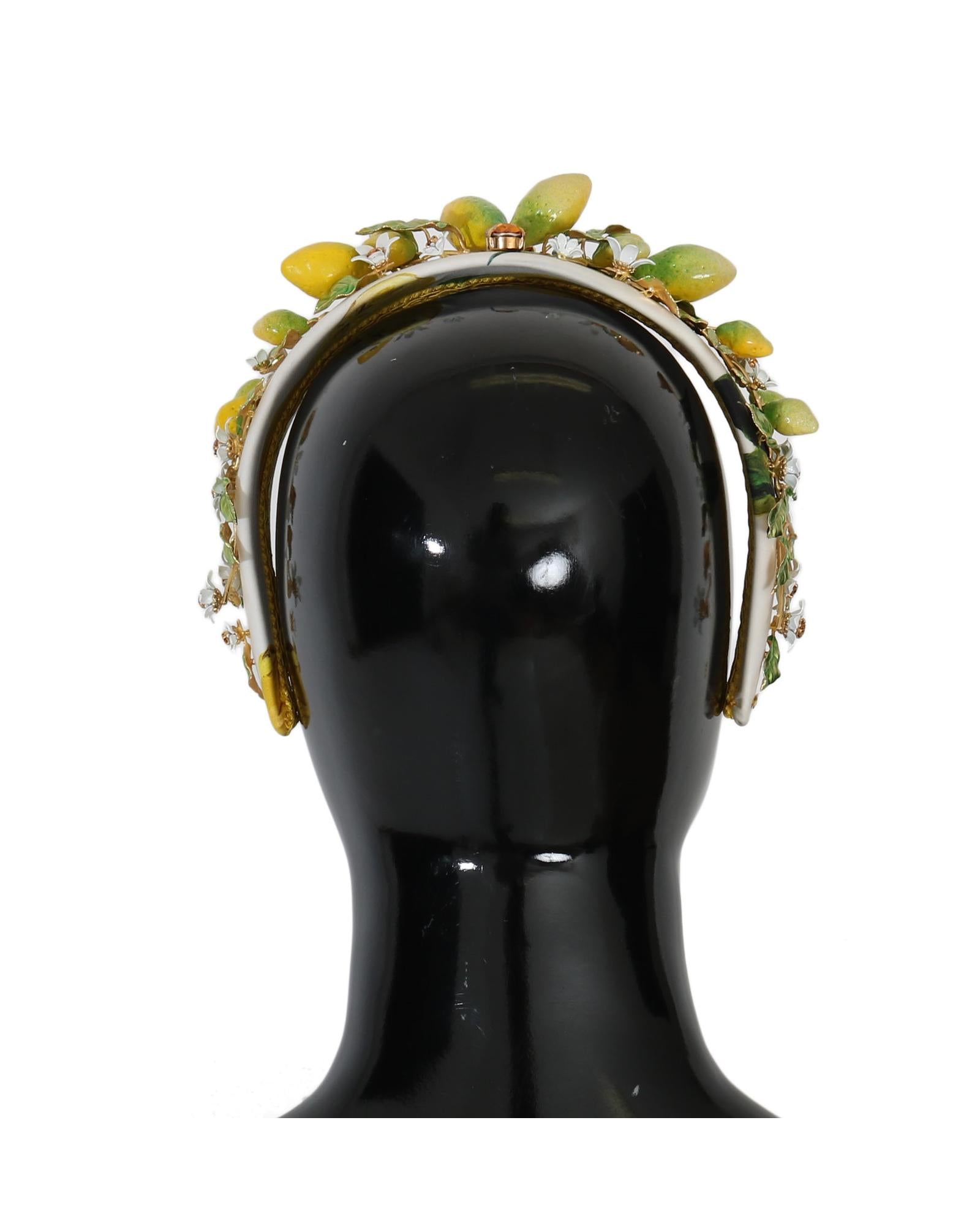 Dolce & Gabbana Lemon Sicily Crystal Headband One Size Women 5
