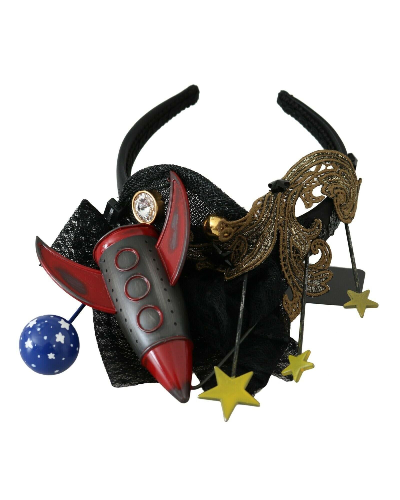 Dolce & Gabbana Rocketship Motive Headband One Size Women 5