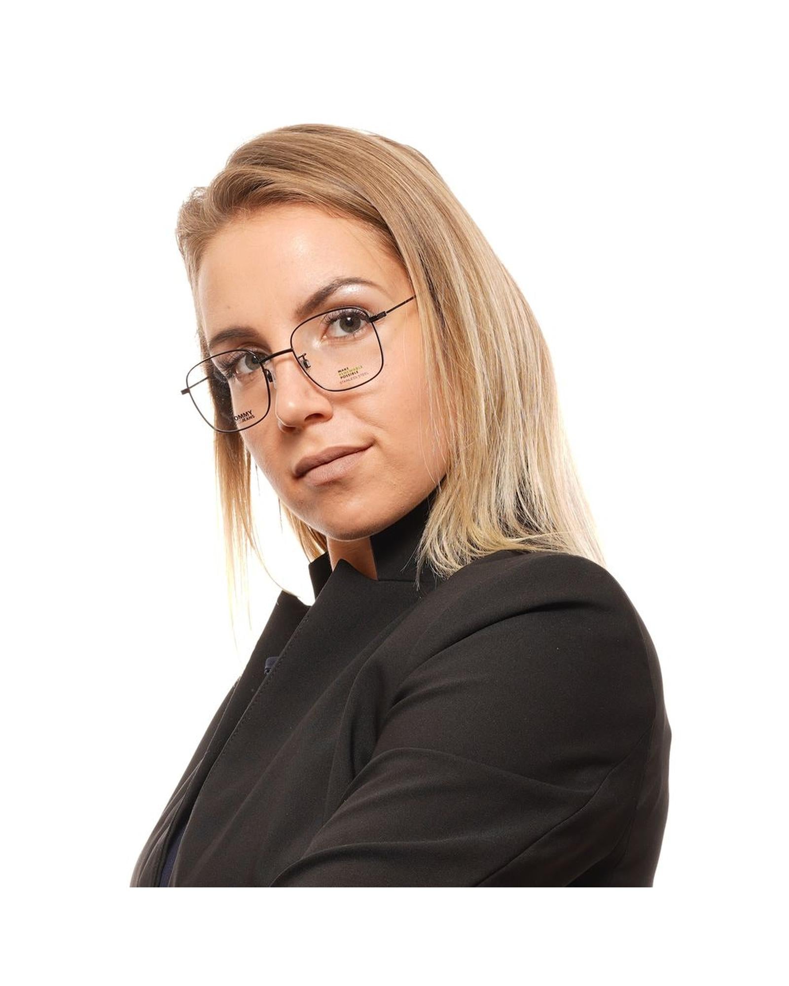Tommy Hilfiger Unisex's Black Unisex Optical Frames - One Size 4