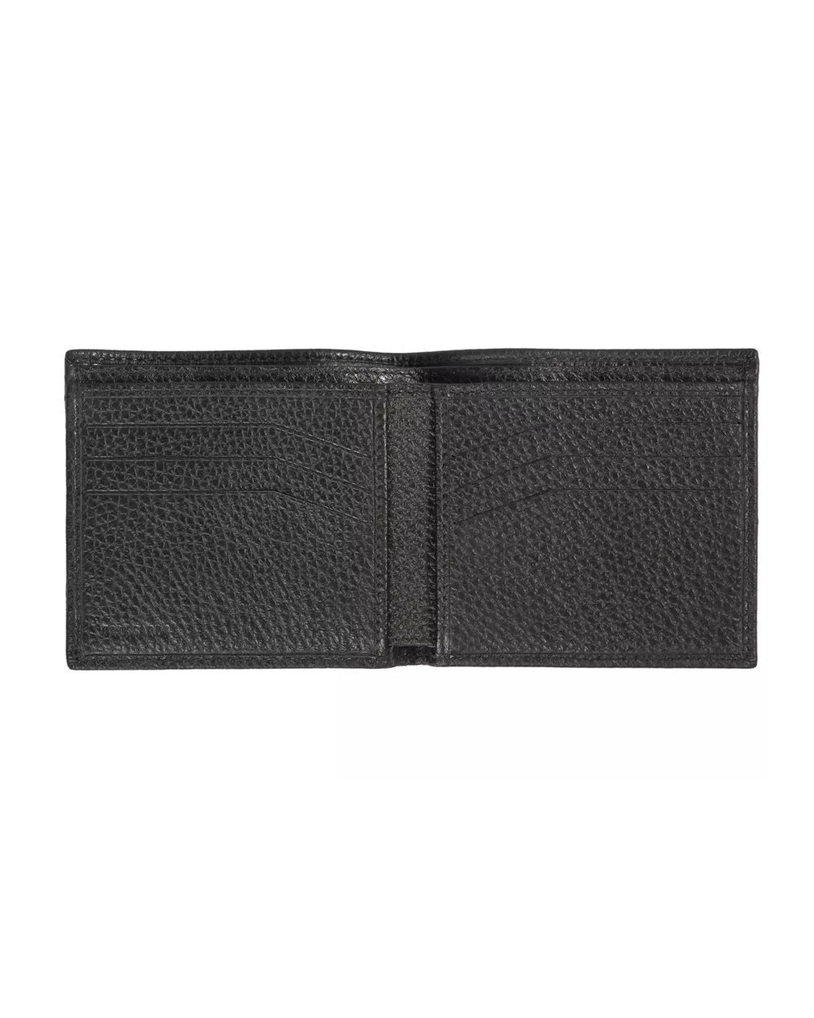 Embossed Leather Mens Wallet with Book Opening One Size Men 3