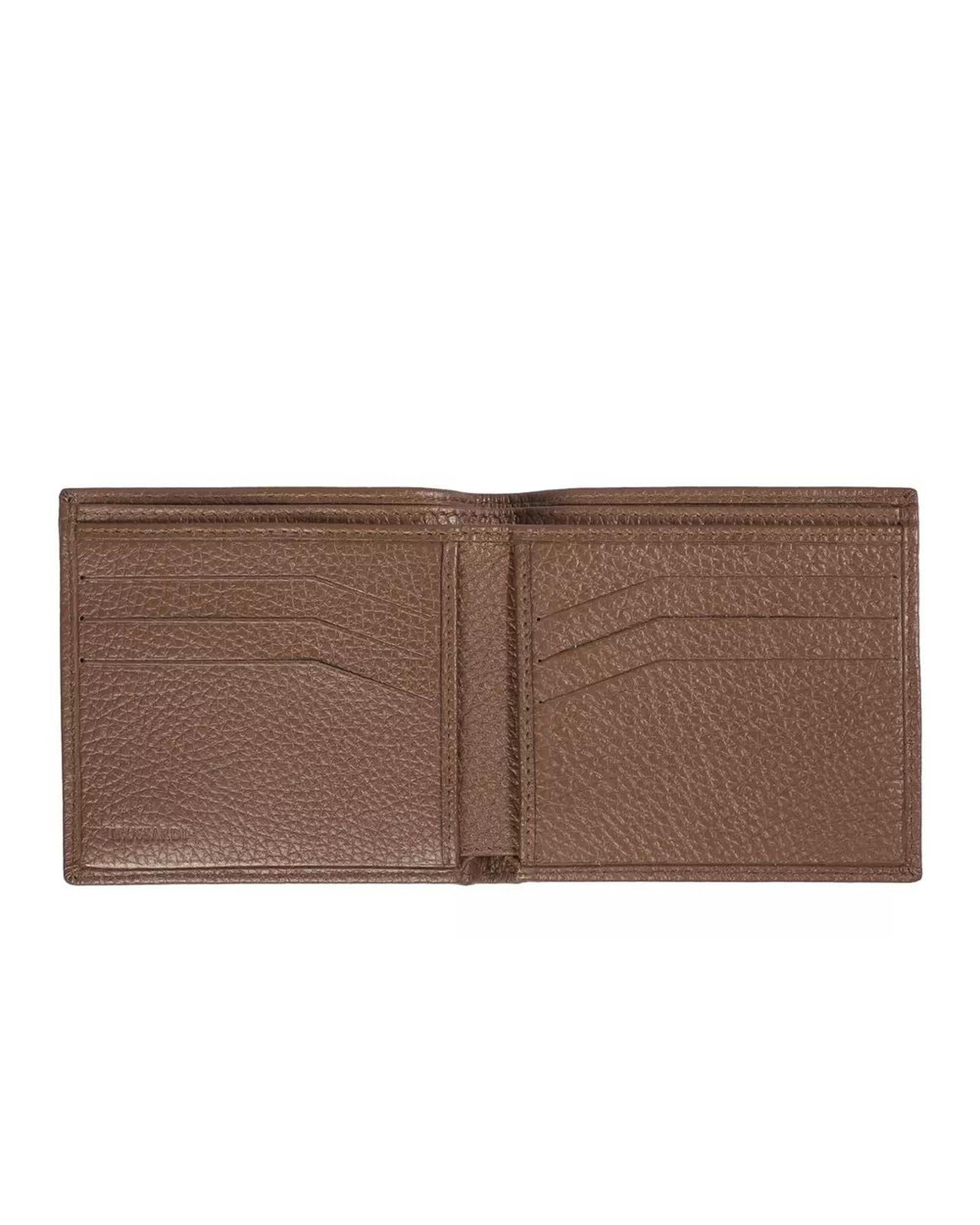 Embossed Leather Mens Wallet with Book Opening One Size Men 3