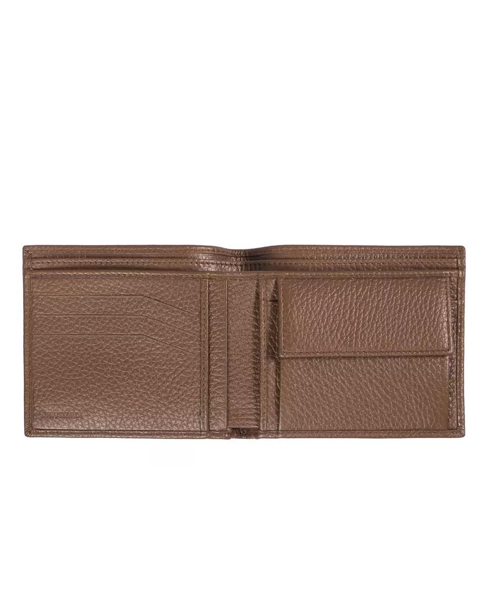 Tumbled Leather Mens Wallet with Coin Compartment and Card Holder One Size Men 3