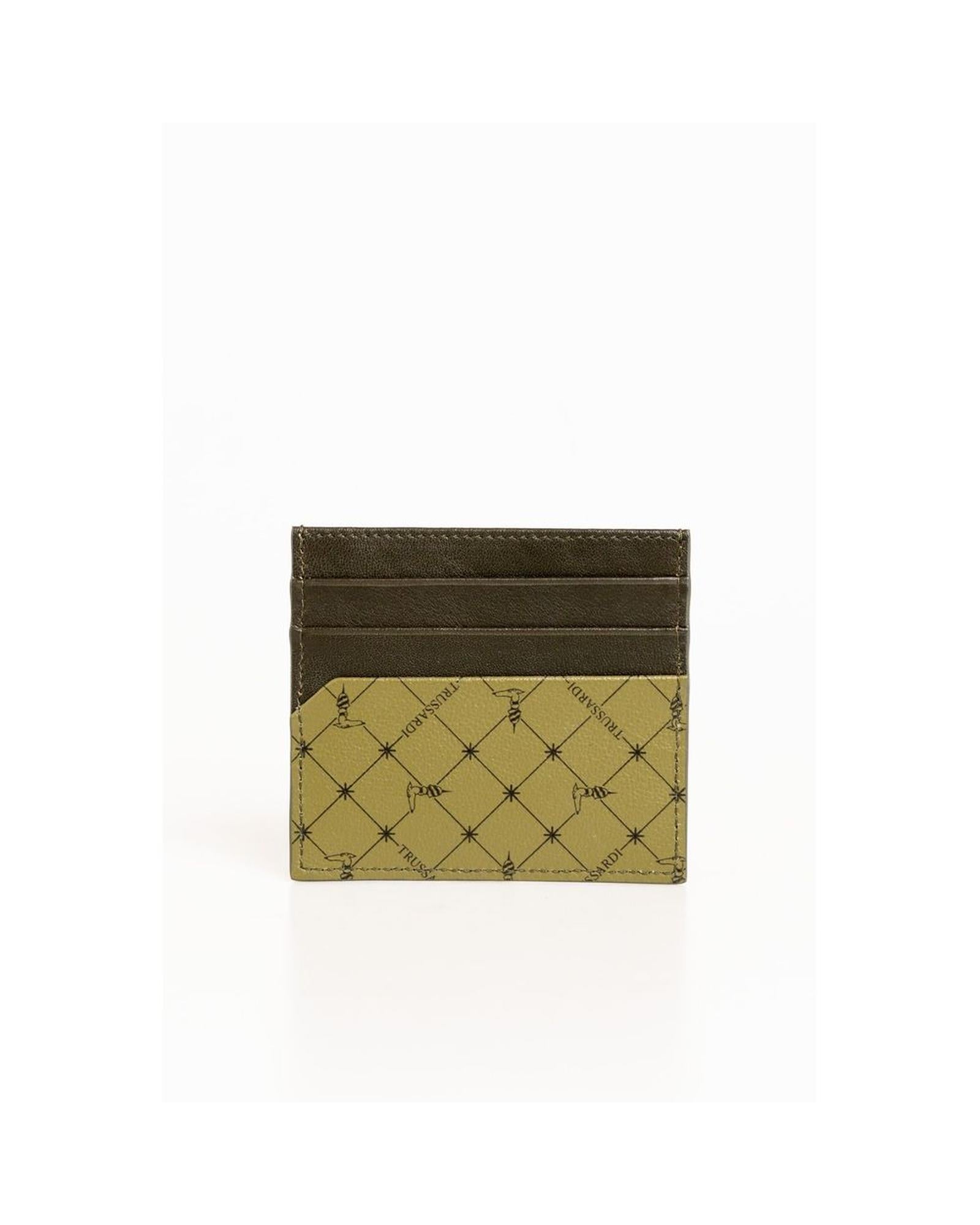 Trussardi Men's Green Leather Wallet - One Size 3
