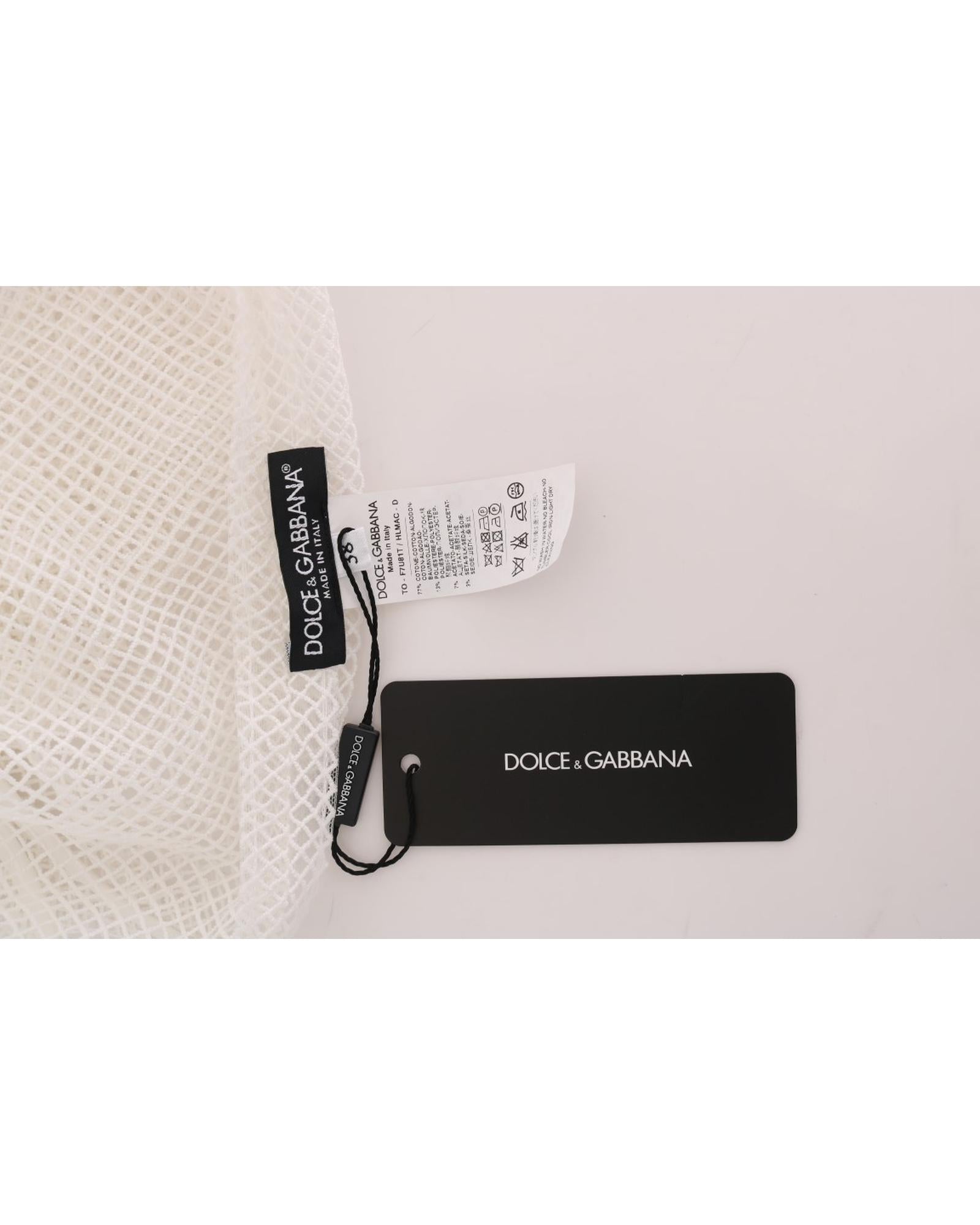 DOLCE & GABBANA Transparent Net Tank Top 40 IT Women 4