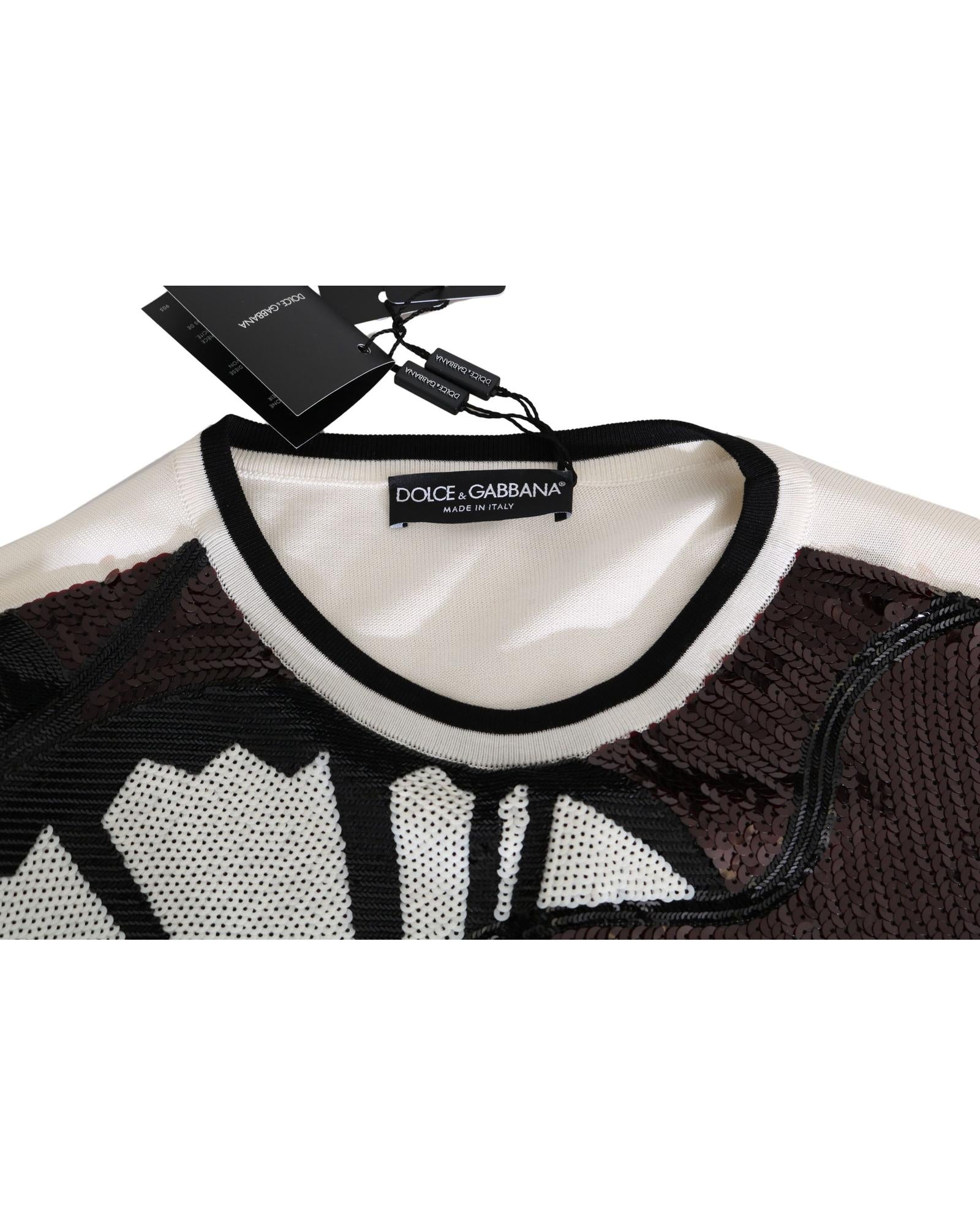New York Jazz Sequined Silk Pullover Sweater 48 IT Men 5