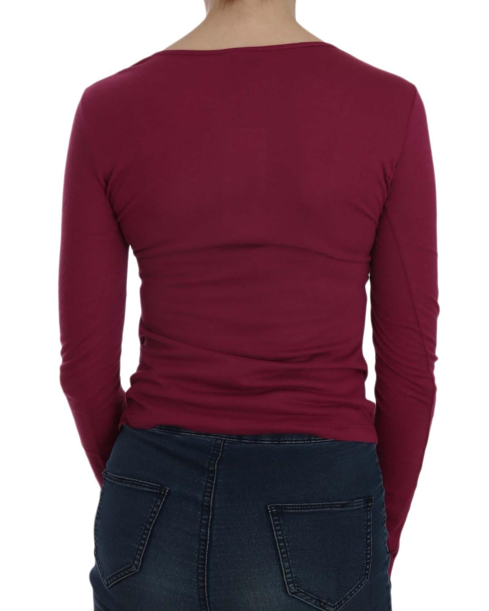 EXTE Fuchsia Crystal Embellished Blouse 42 IT Women 4