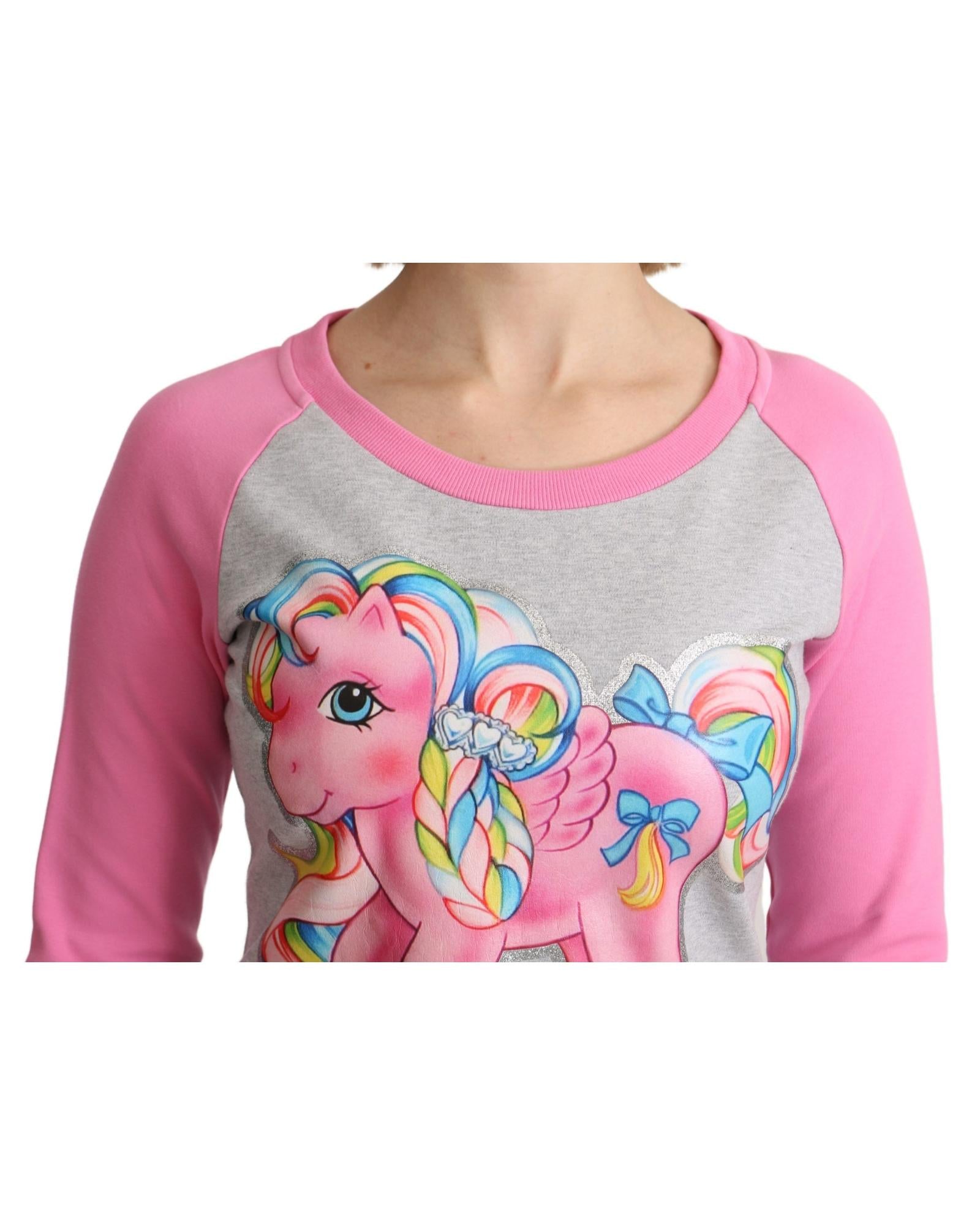 Crew Neck 3/4 Sleeve Sweater Dress with My Little Pony Motive 38 IT Women 5