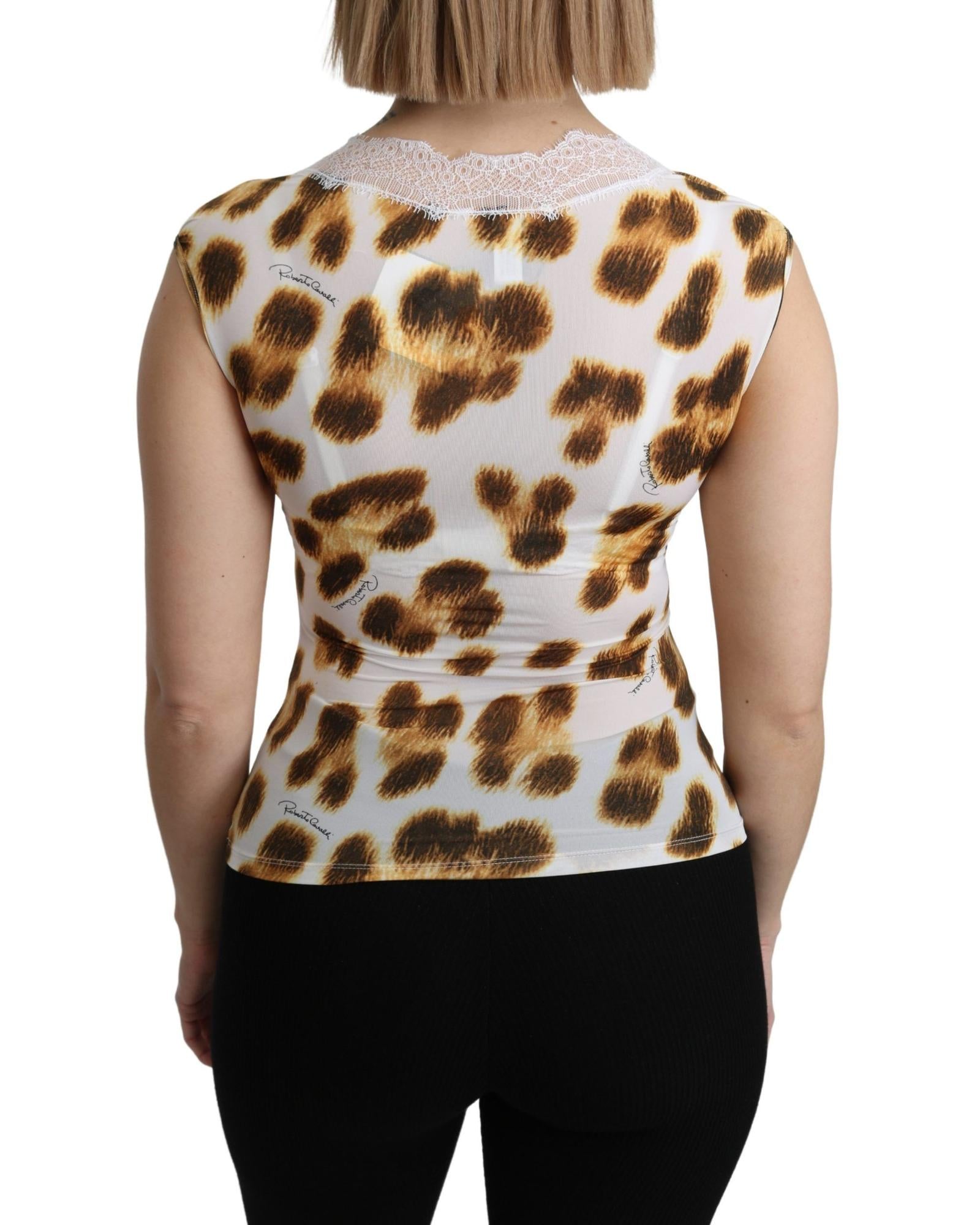 ROBERTO CAVALLI Underwear Tops with Leopard Pattern 40 IT Women 4