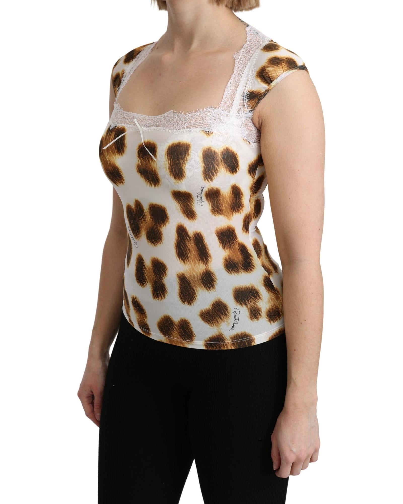 ROBERTO CAVALLI Underwear Tops with Leopard Pattern 42 IT Women 3