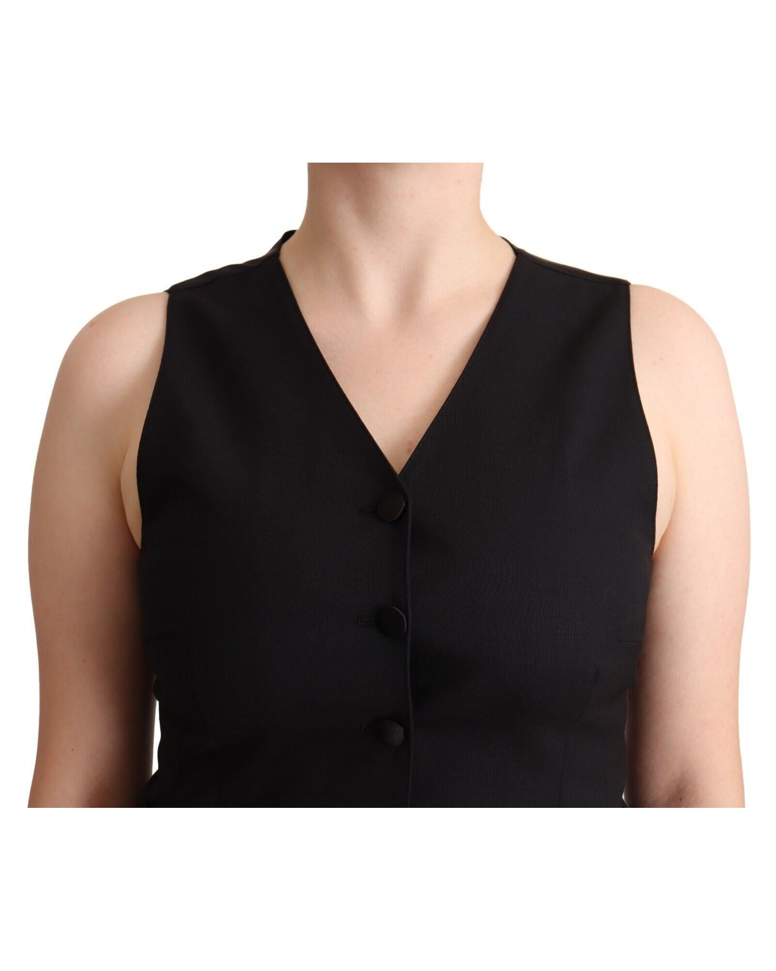 Gorgeous Dolce & Gabbana Vest Top with Button Fastening 38 IT Women 4