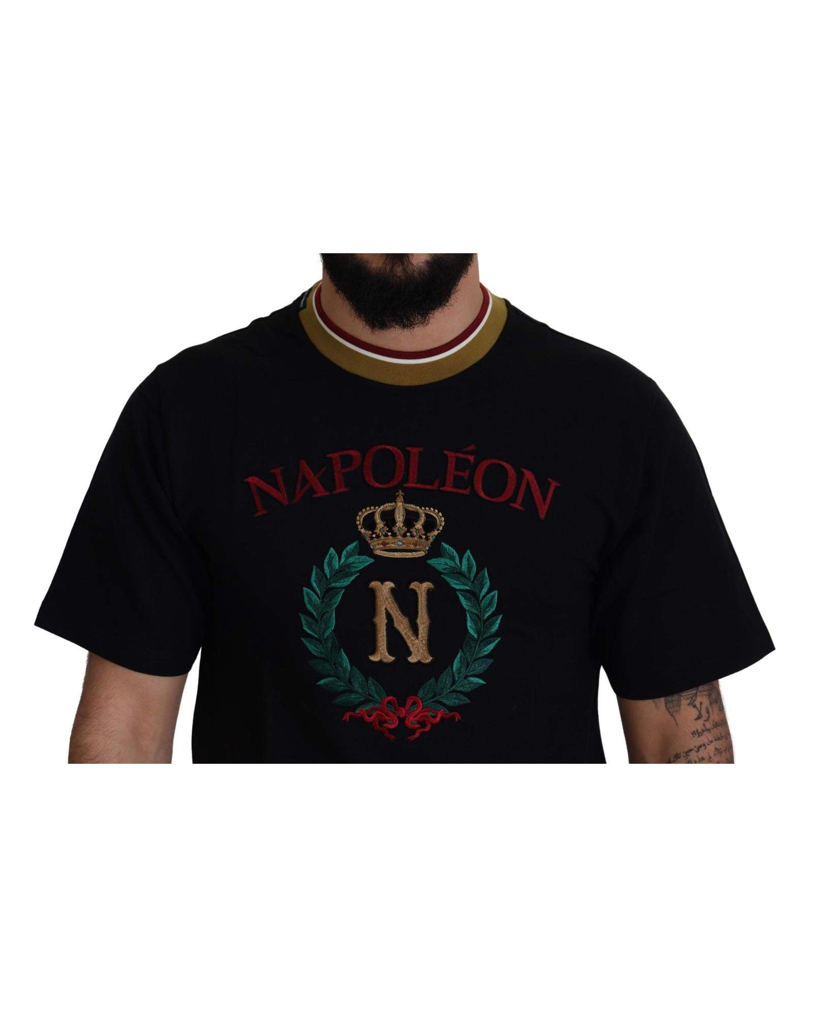 Authentic Dolce & Gabbana Logo Embroidered Short Sleeve T-Shirt 44 IT Men 4