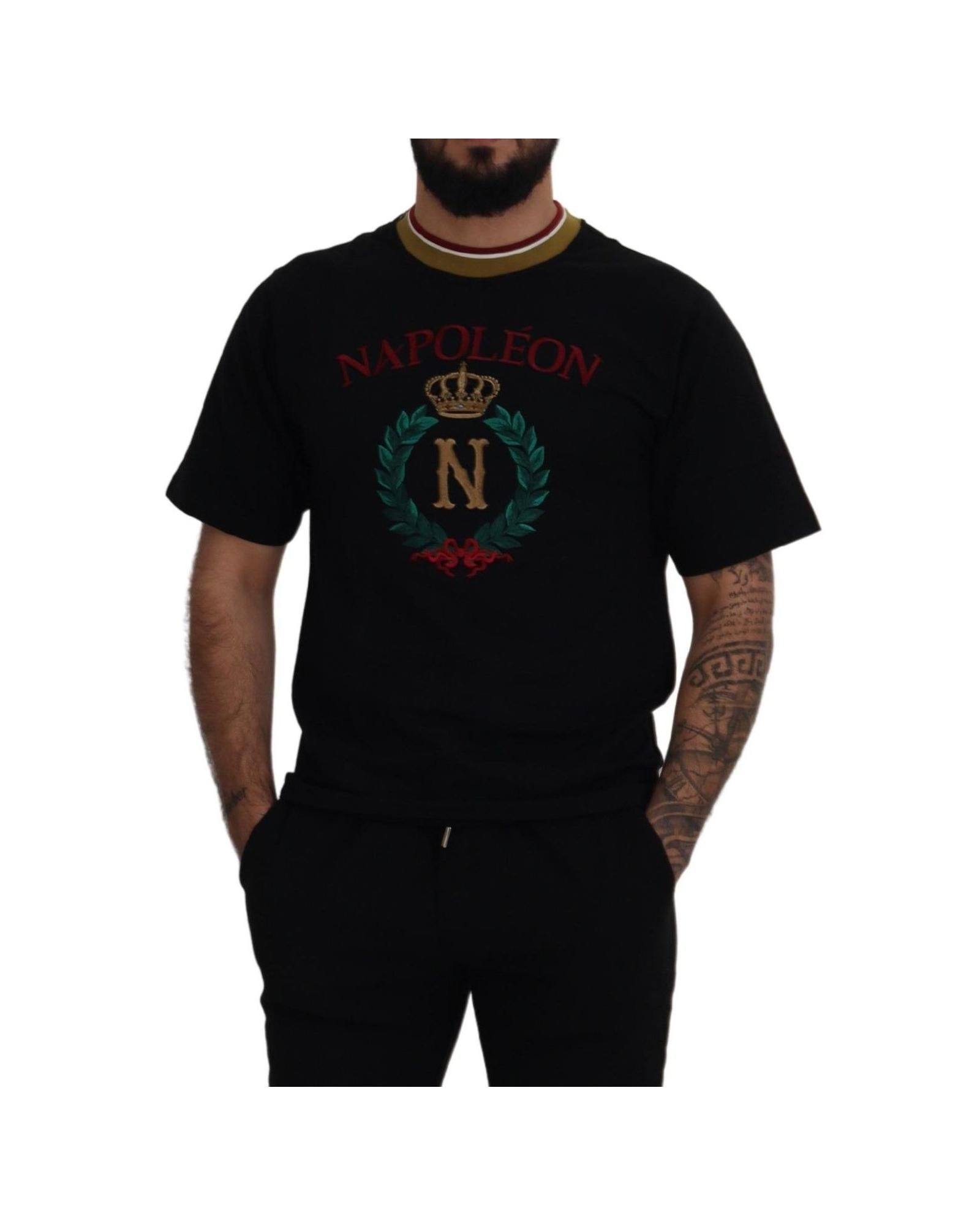 Authentic Dolce & Gabbana Logo Embroidered Short Sleeve T-Shirt 44 IT Men 5