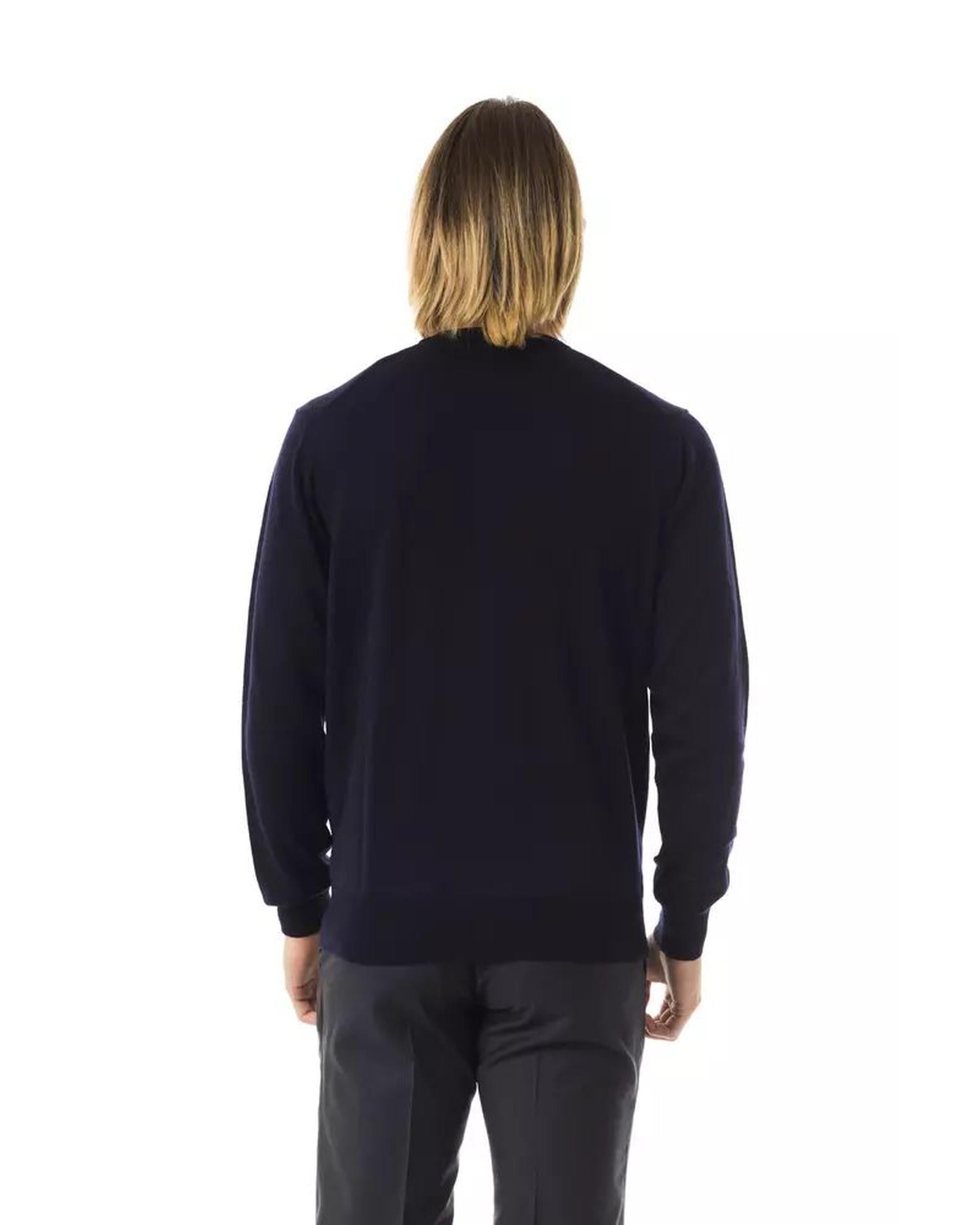 Embroidered Extrafine Wool Merinos Sweater S Men 3