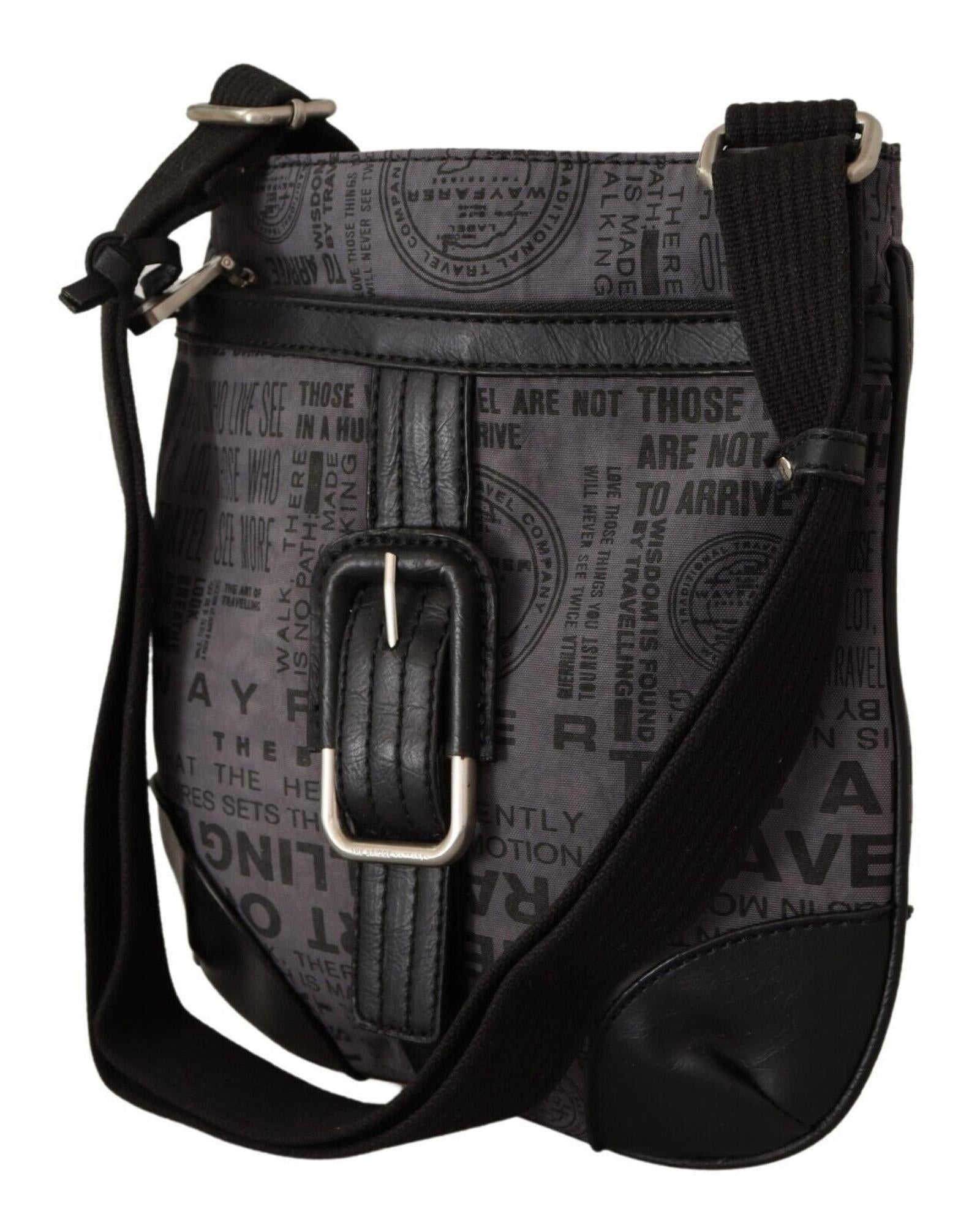 Gray Printed Shoulder Purse Crossbody Bag One Size Women 3