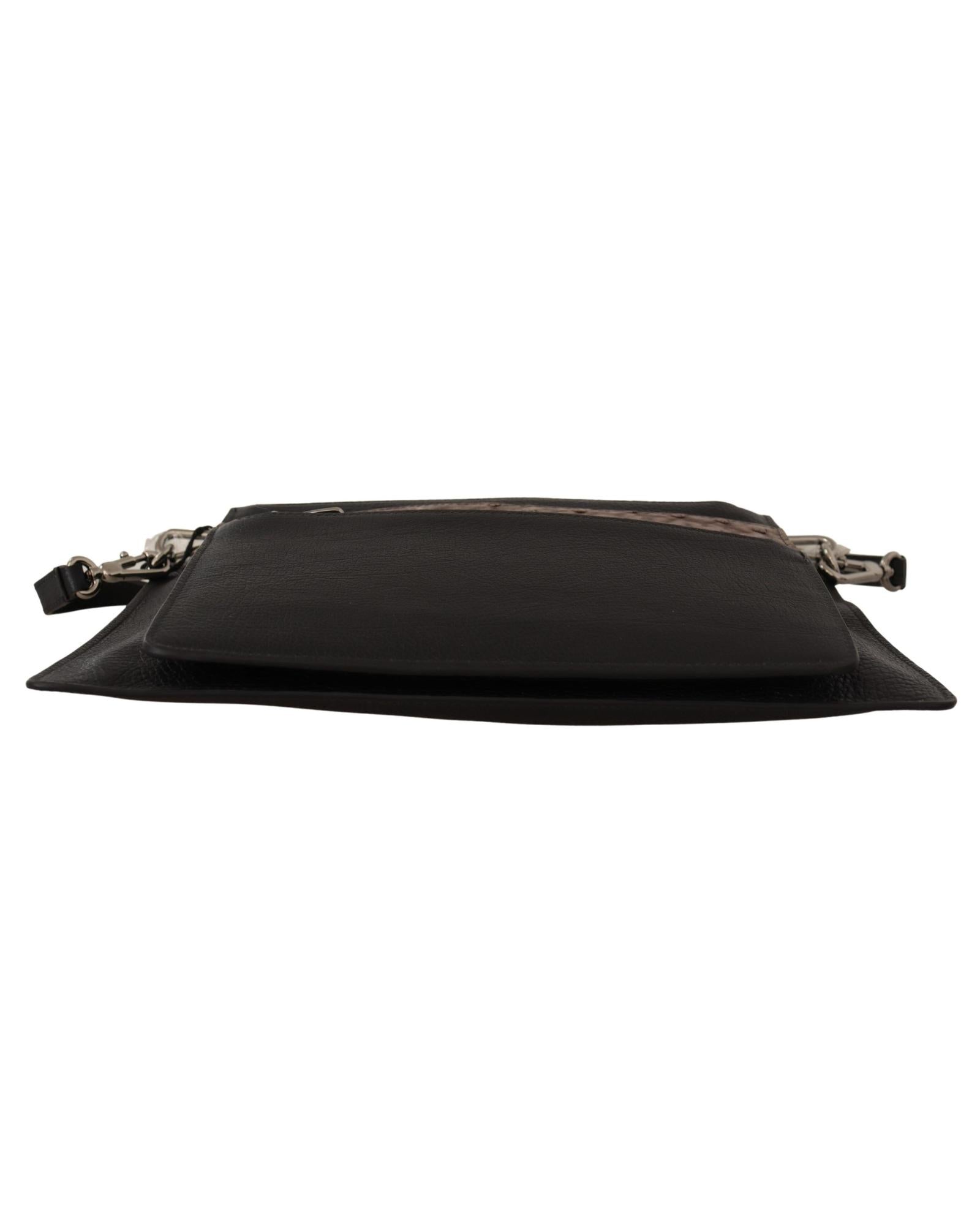 Alta Sartoria Leather Shoulder Sling Bag One Size Men 5