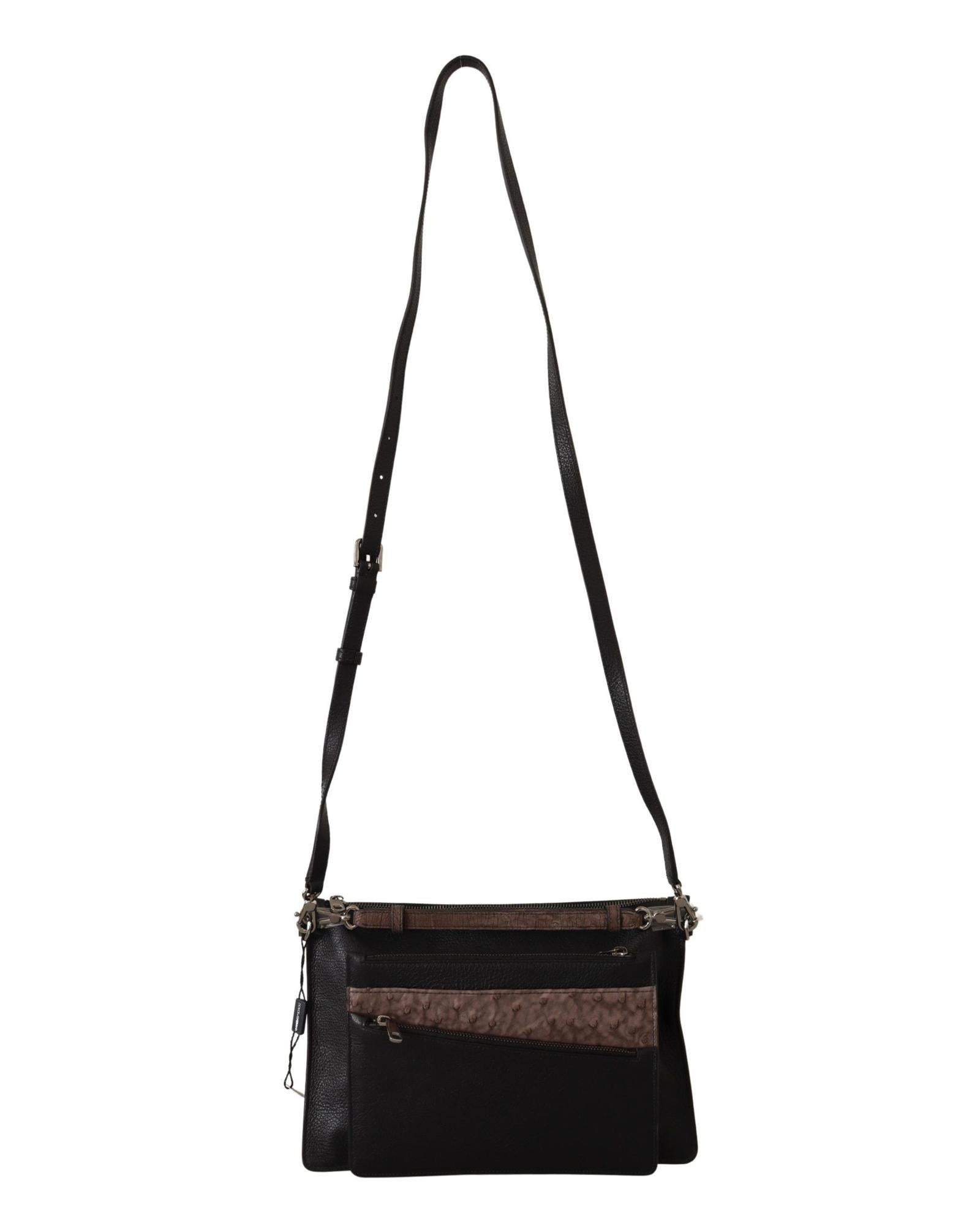 Alta Sartoria Leather Shoulder Sling Bag One Size Men 6