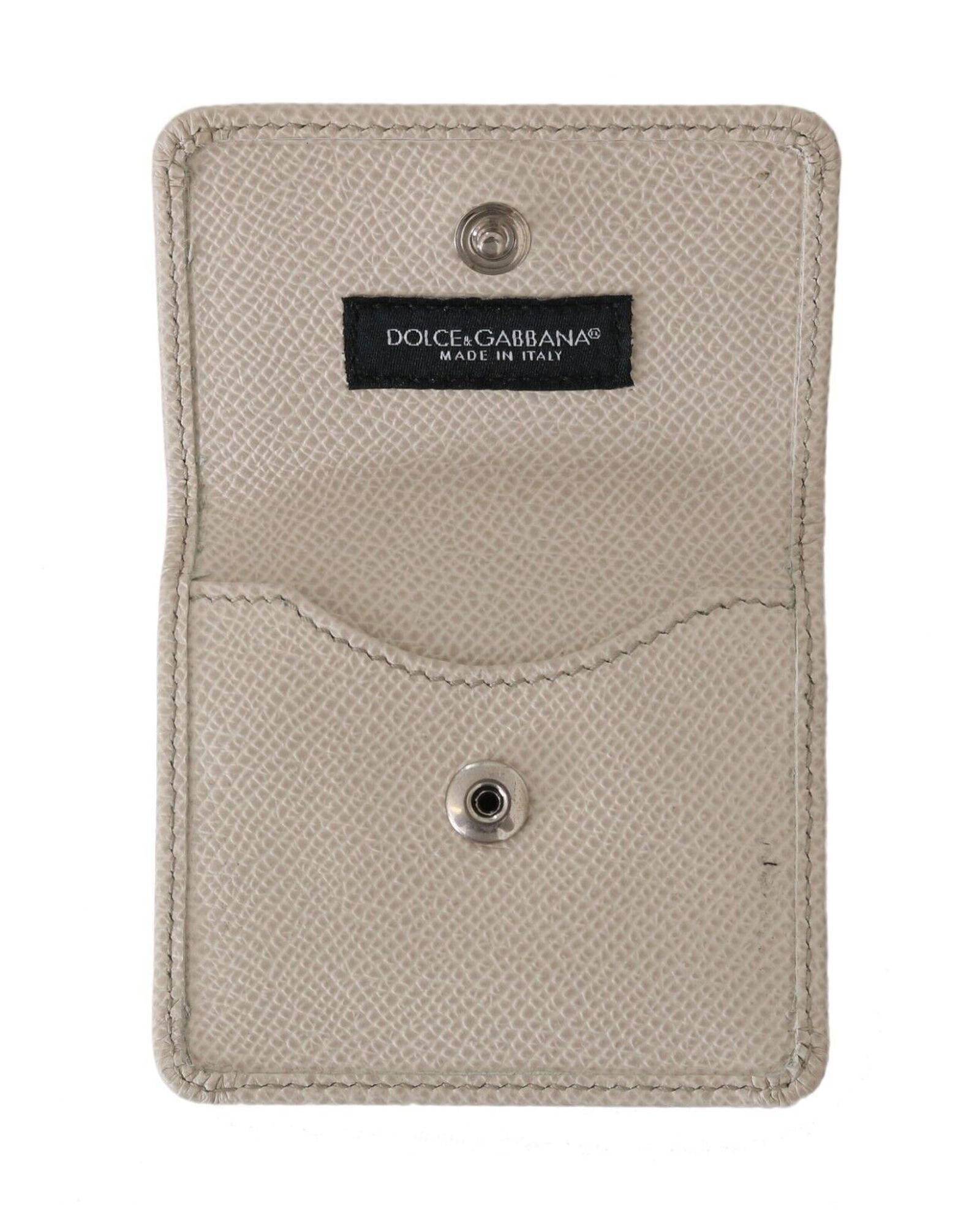 Gorgeous Dolce & Gabbana Condom Case Wallet with Snap Button Closure One Size Men 6