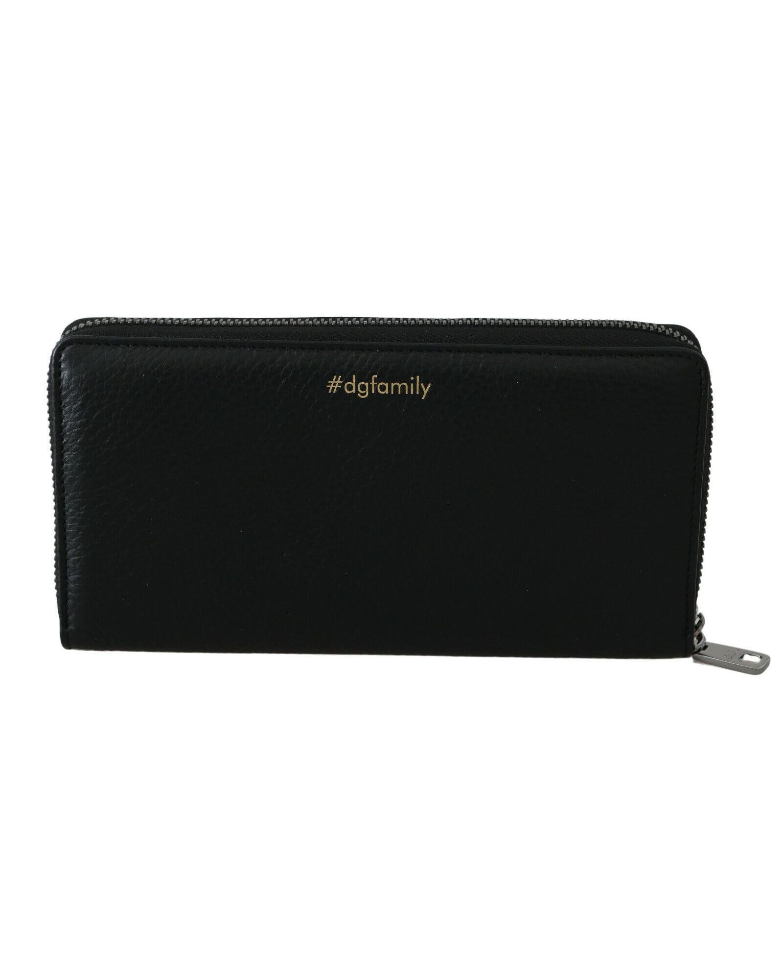 100% Authentic Dolce & Gabbana Leather Wallet with Logo Details One Size Men 3