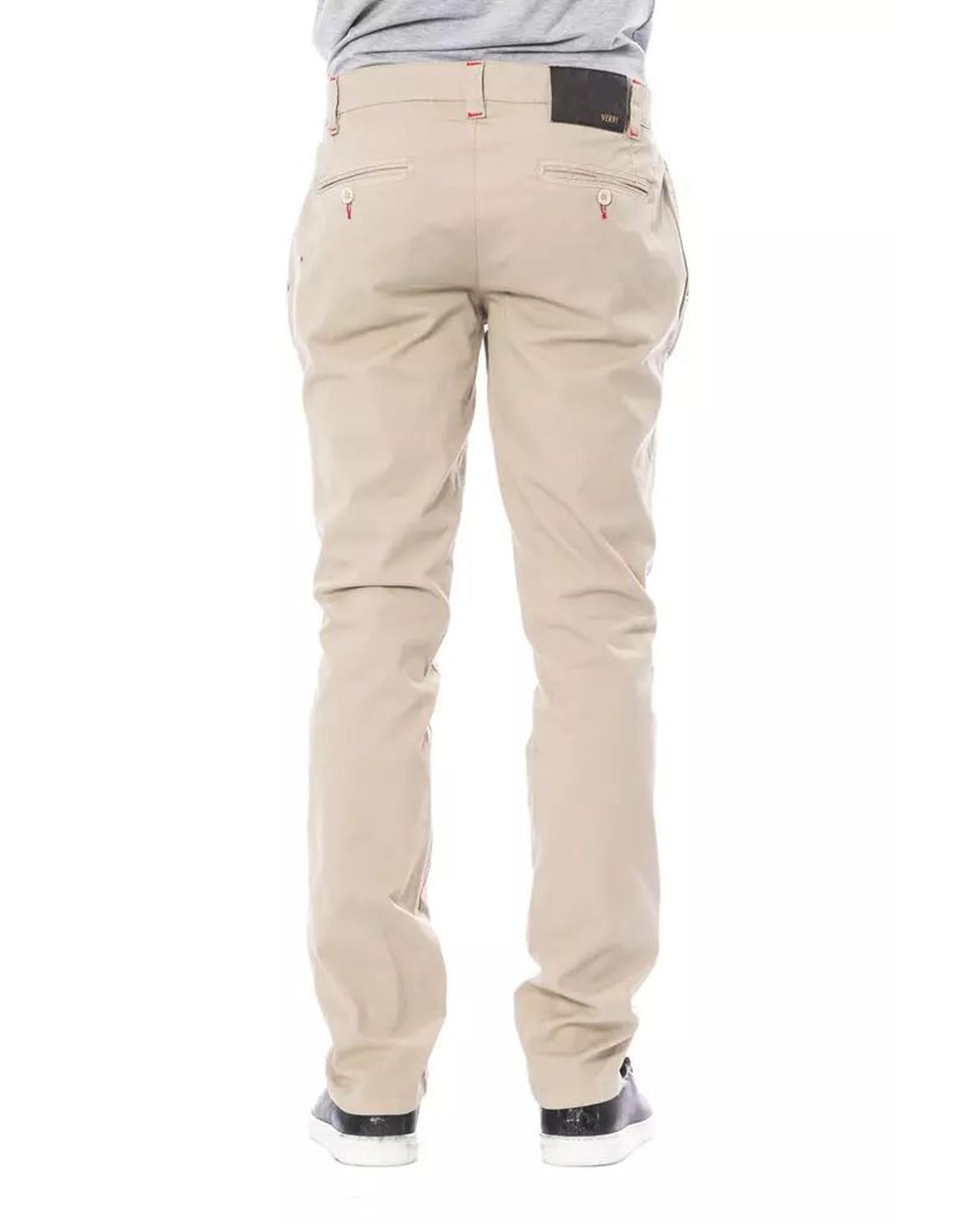 Verri Men's Beige Cotton Jeans & Pant - W31 US 3