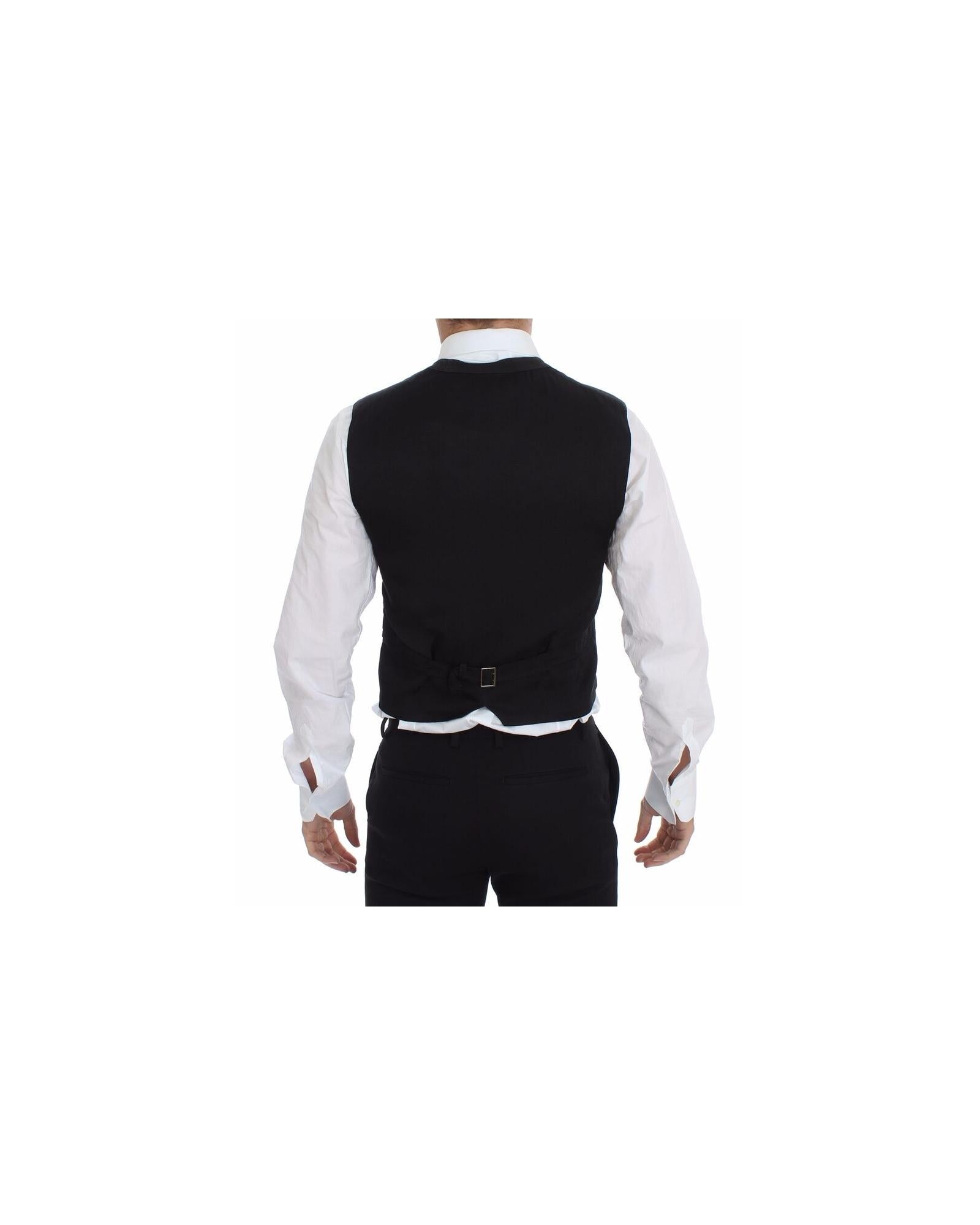 Dress Vest with Adjustable Strap and Logo Details 48 IT Men 3