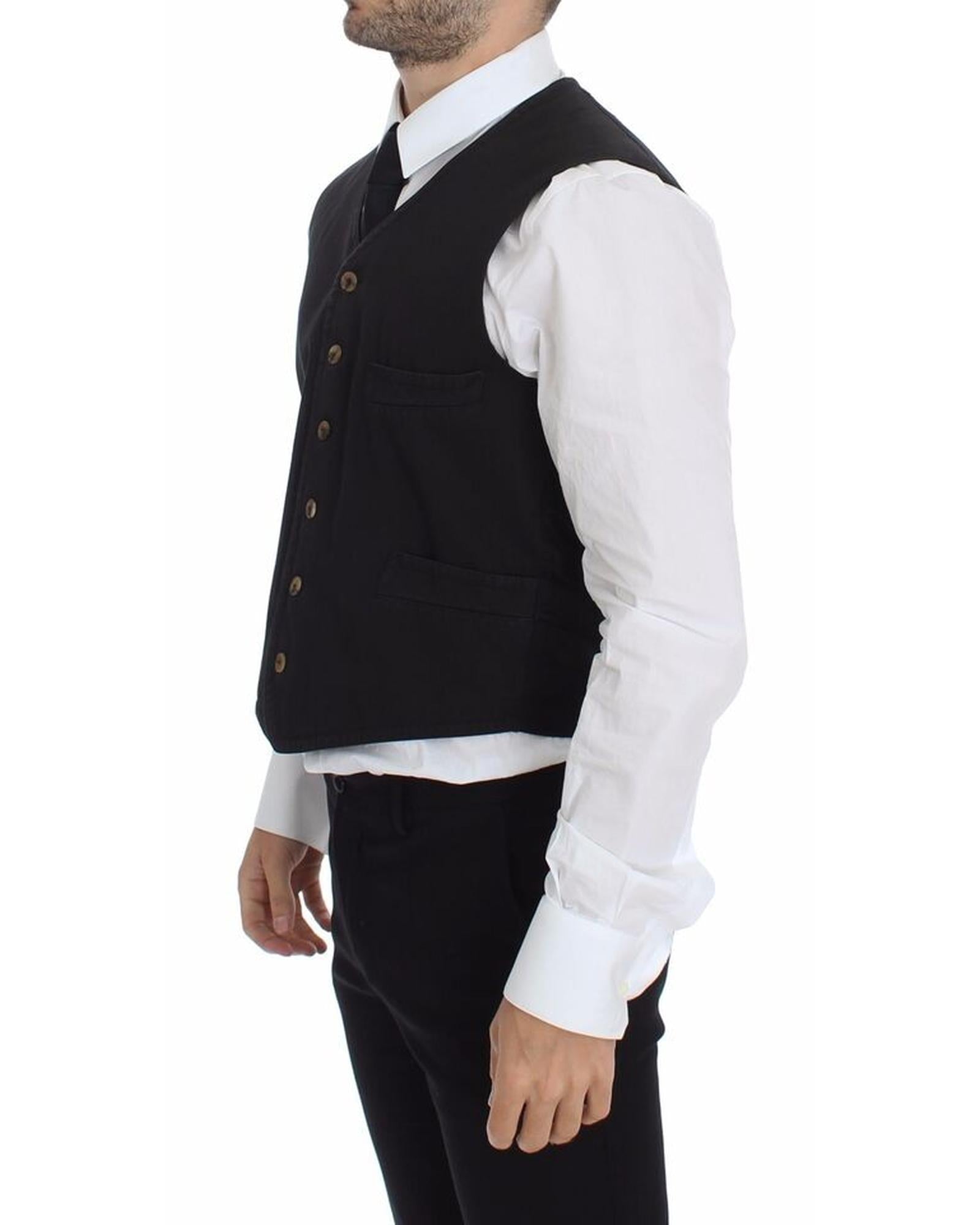 Dress Vest with Adjustable Strap and Logo Details 50 IT Men 4