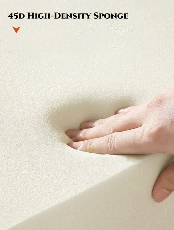 Vacuum-Packed, Comfy Mid Century Togo Lounge Sofa Modern Backrest White Corduroy Armless Retro Decorative Cozy Seat for Indoor 4