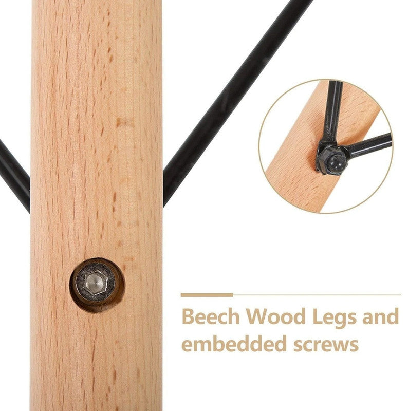 Wood Dining Table for 2-4 People,80cm DIA Modern Round Kitchen Table with Wood Legs for Dining Room, Living Room and Kitchen 8