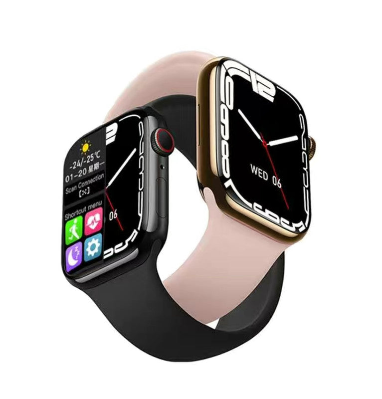 Smart Watch 44mm Bluetooth call Screen True Multidial Blood Oxygen Game Sports Mode Pro FOR IOS and Android White with 2 straps 3