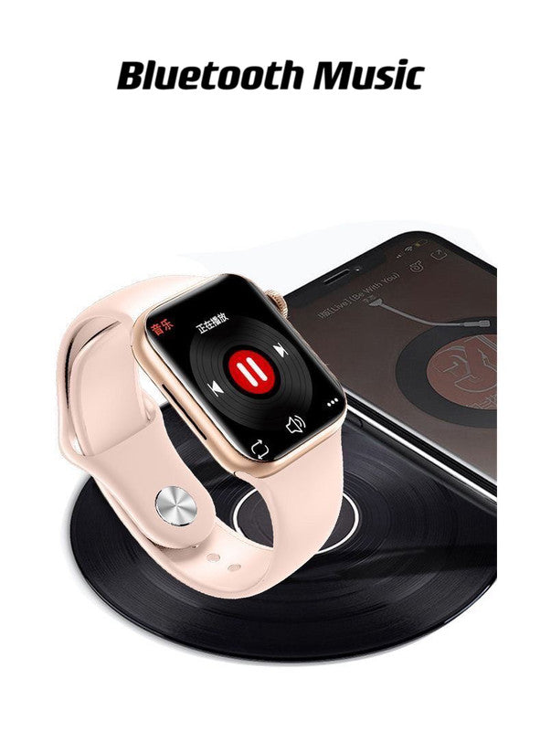 Smart Watch 44mm Bluetooth call Screen True Multidial Blood Oxygen Game Sports Mode Pro FOR IOS and Android White with 2 straps 8