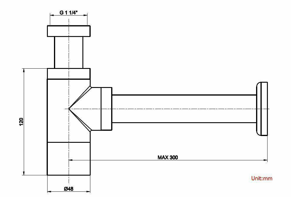 2023 Brushed Nickel p trap ROUND BOTTLE TRAP 32/40 mm WASTE for wall hung basin vanit 3