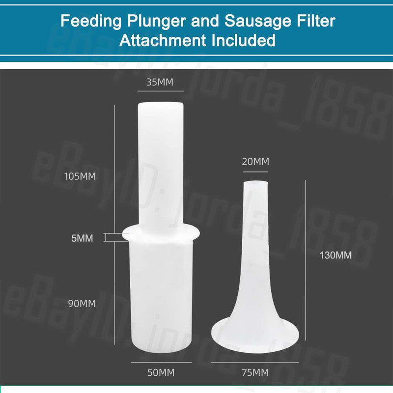 1.63HP Commercial Meat Mincer- Electric Grinder & Sausage Maker Filler 1200W 5