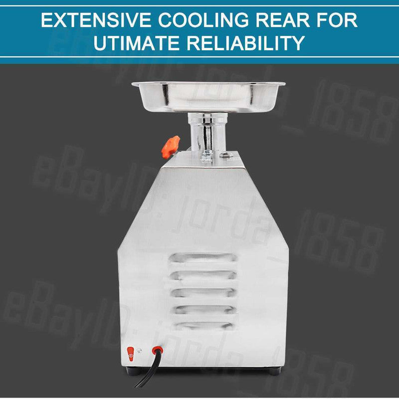 1.63HP Commercial Meat Mincer- Electric Grinder & Sausage Maker Filler 1200W 6