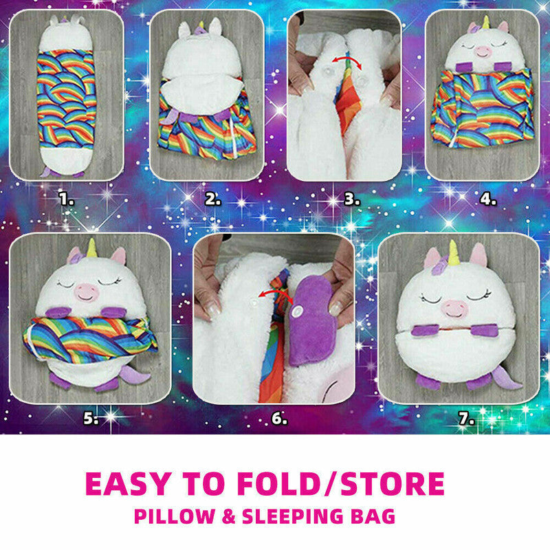 2022 Sleeping Bag Happy Nappers Kids Children Blanket Winter fluffy warm Xmas Gift 4