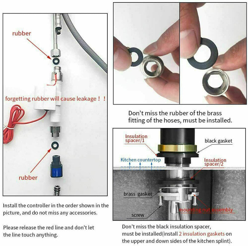 2023 Brushed Gold Spout Matte Black pull out with spray function kitchen mixer tap faucet 8