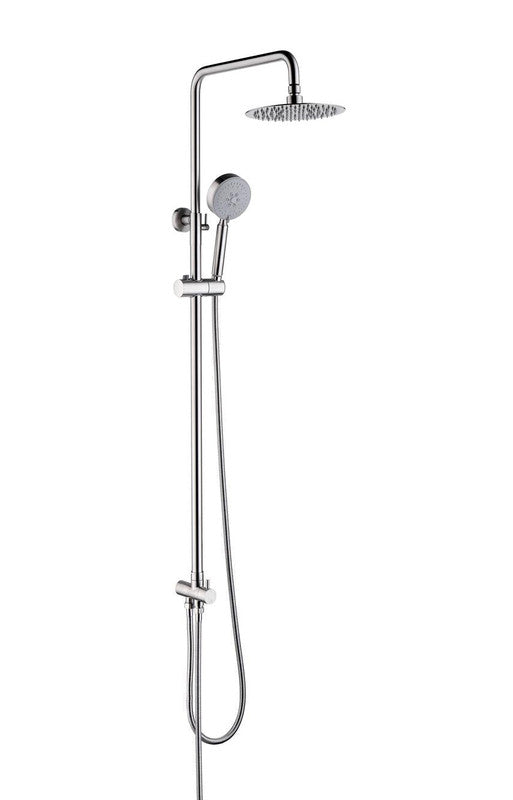 2023 Brushed Nickel Solid Stainless Steel 304 made shower set w diverter 200 mm head sprayer hand held head Suit Outdoor 9