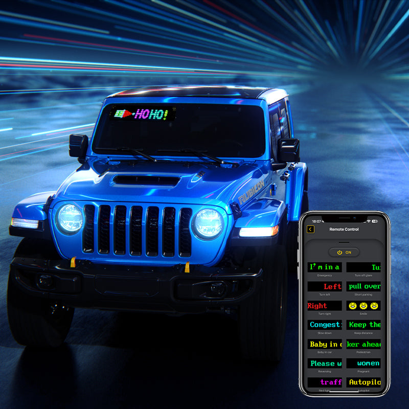 Programmable LED Matrix Panel Flexible Screen IP65 with APP Control 70*173mm 7