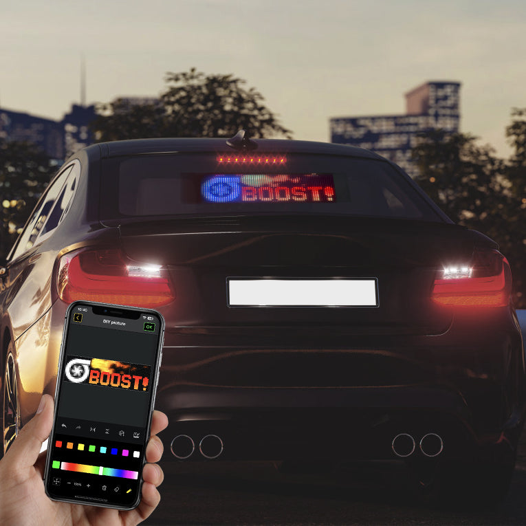 Programmable LED Matrix Panel Flexible Screen IP65 with APP Control 120*595mm 10