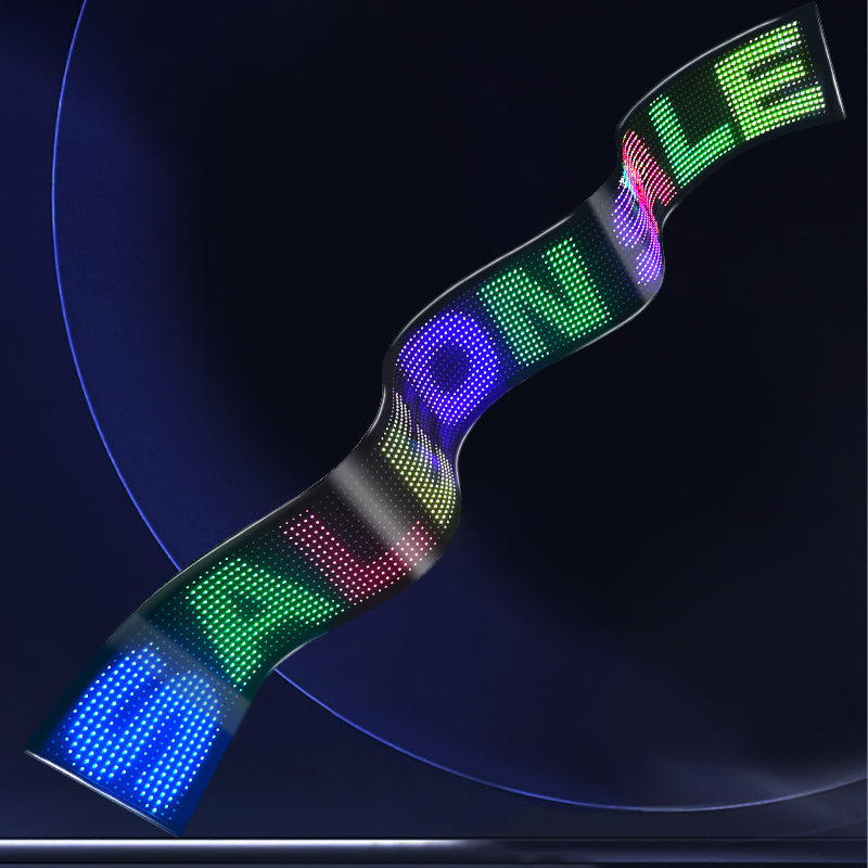 Programmable LED Matrix Panel Flexible Screen IP65 with APP Control 192*898mm 4