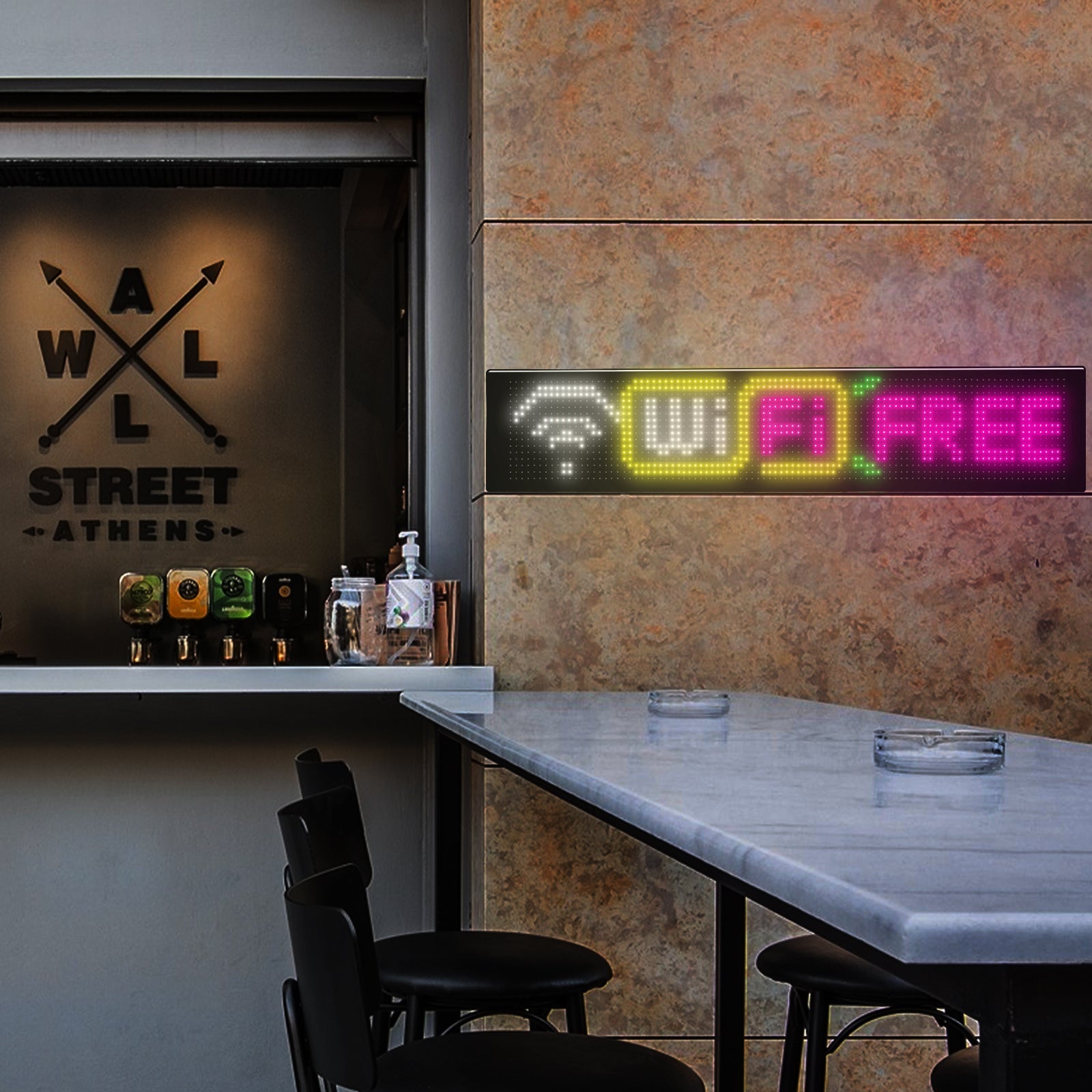 Programmable LED Matrix Panel Flexible Screen IP65 with APP Control 192*898mm 8